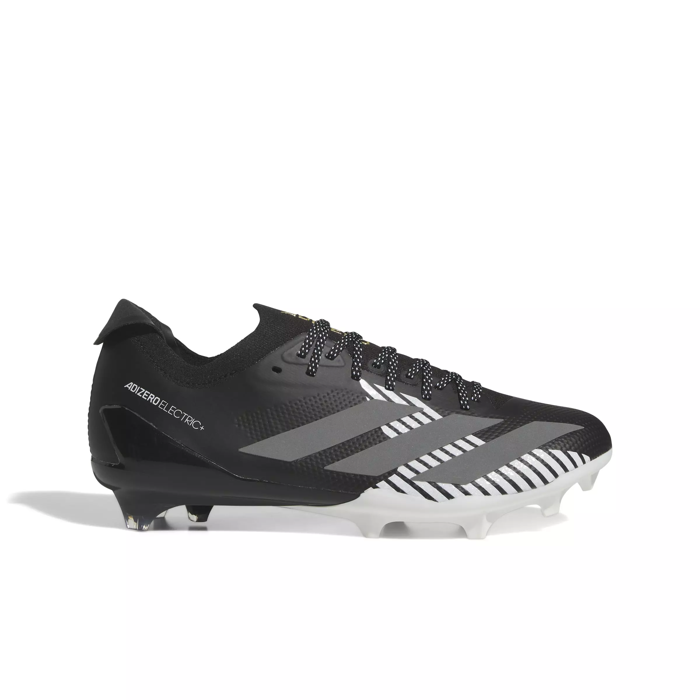 adidas Adizero Electric + "Core Black/Core Black/Ftwr White" Men's Football Cleat - BLACK/BLACK/WHITE