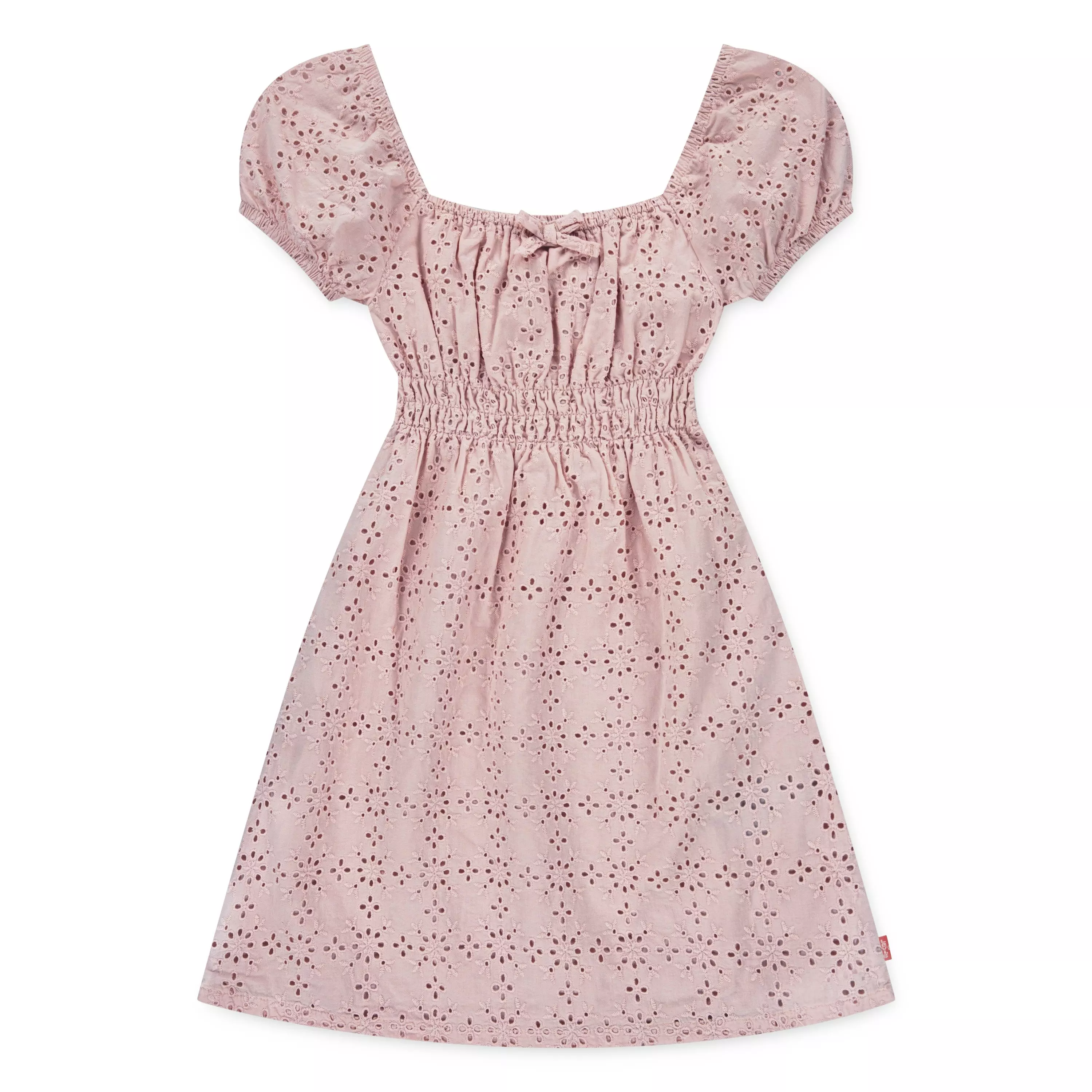 Levi's Little Girls' Eyelet Short Sleeve Dress - Pink - PINK