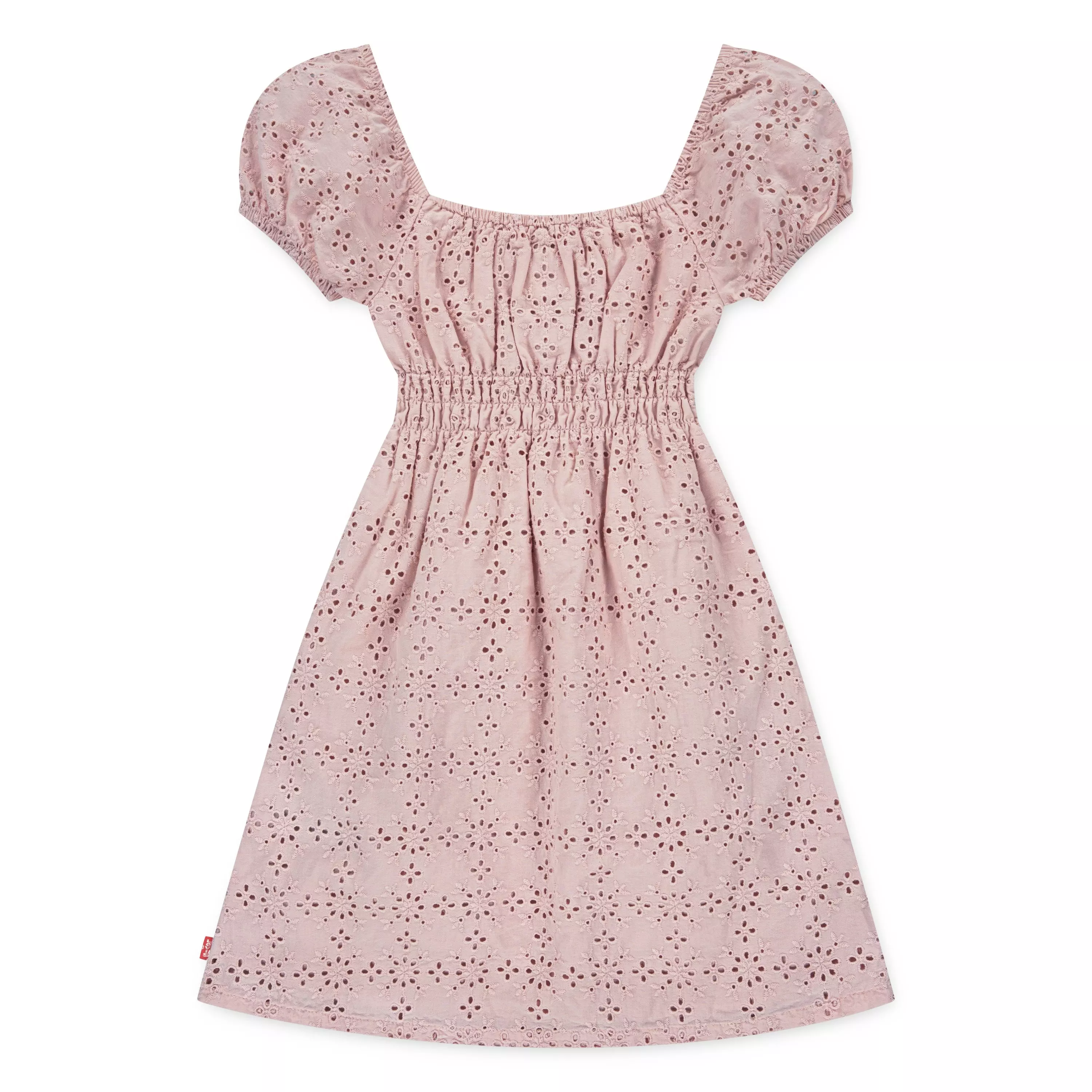 Levi's Little Girls' Eyelet Short Sleeve Dress - Pink - PINK