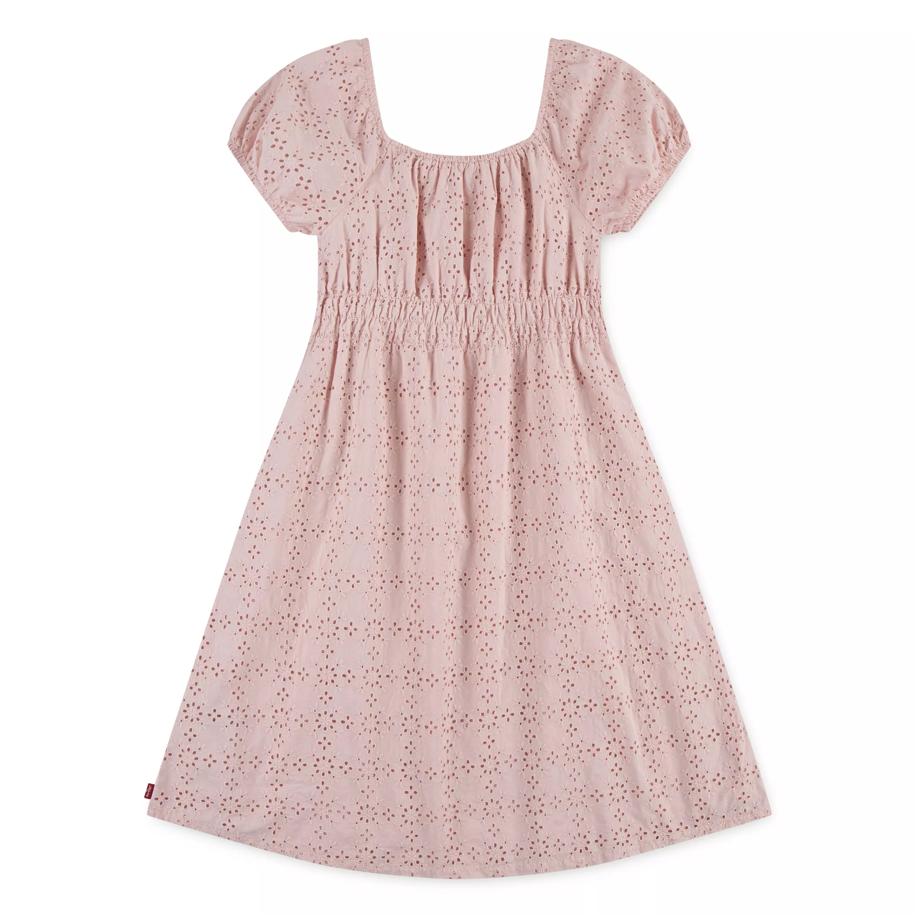 Levi's Big Girls' Eyelet Short Sleeve Dress - Pink - PINK