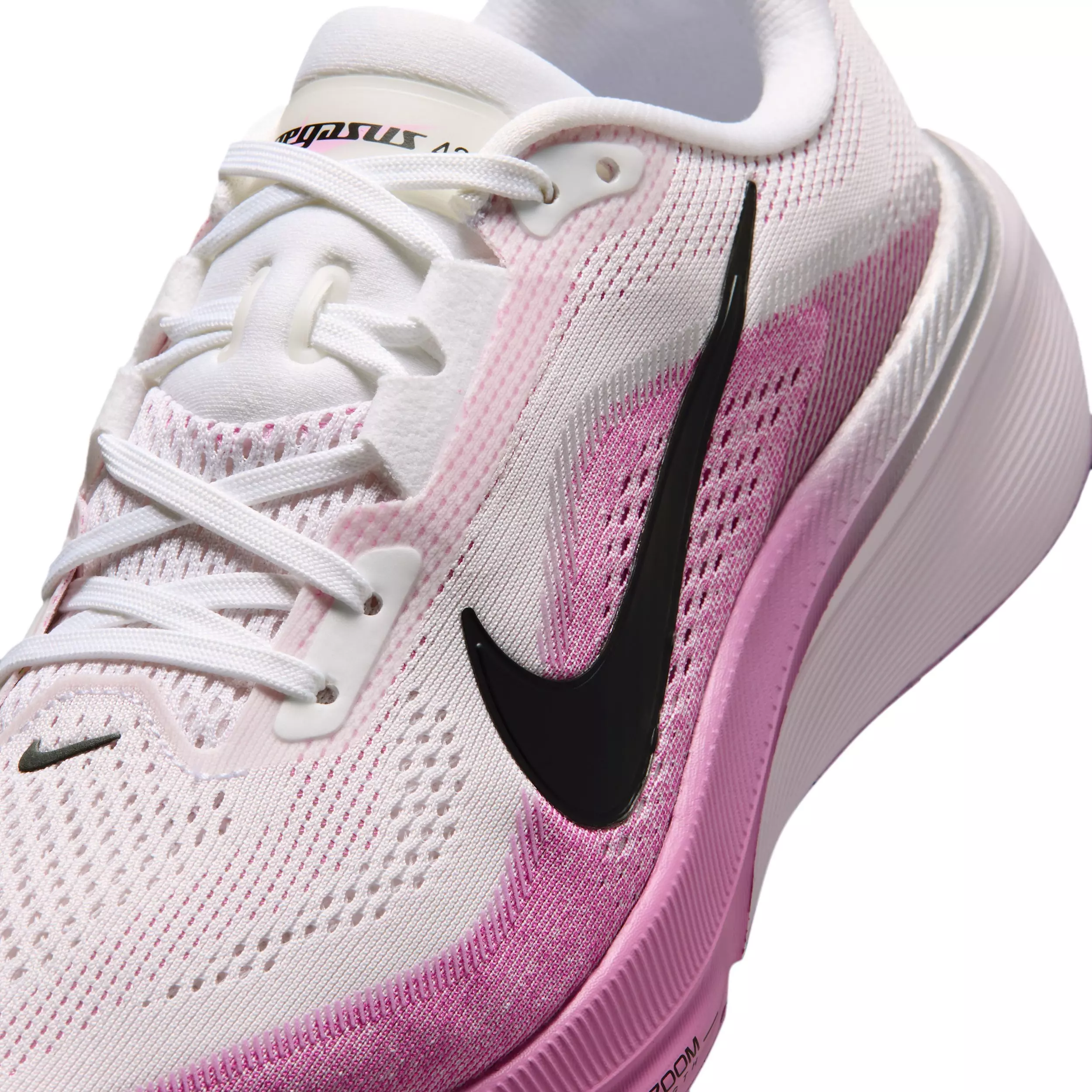 Nike Pegasus 42 "White/Light Magenta/Bleached Lilac/Black" Women's Running Shoe - WHITE/LT MAGENTA/LILAC/BLACK