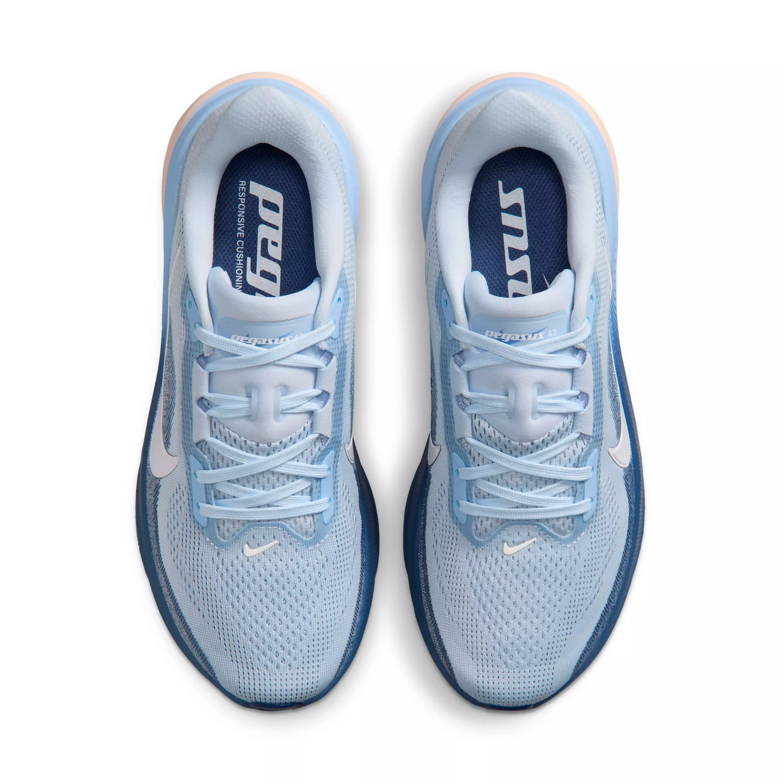 Nike Pegasus 42 "Hydrogen Blue/Mystic Navy/Aluminum/White" Women's Running Shoe - BLUE/NAVY/ALUMINUM/WHITE