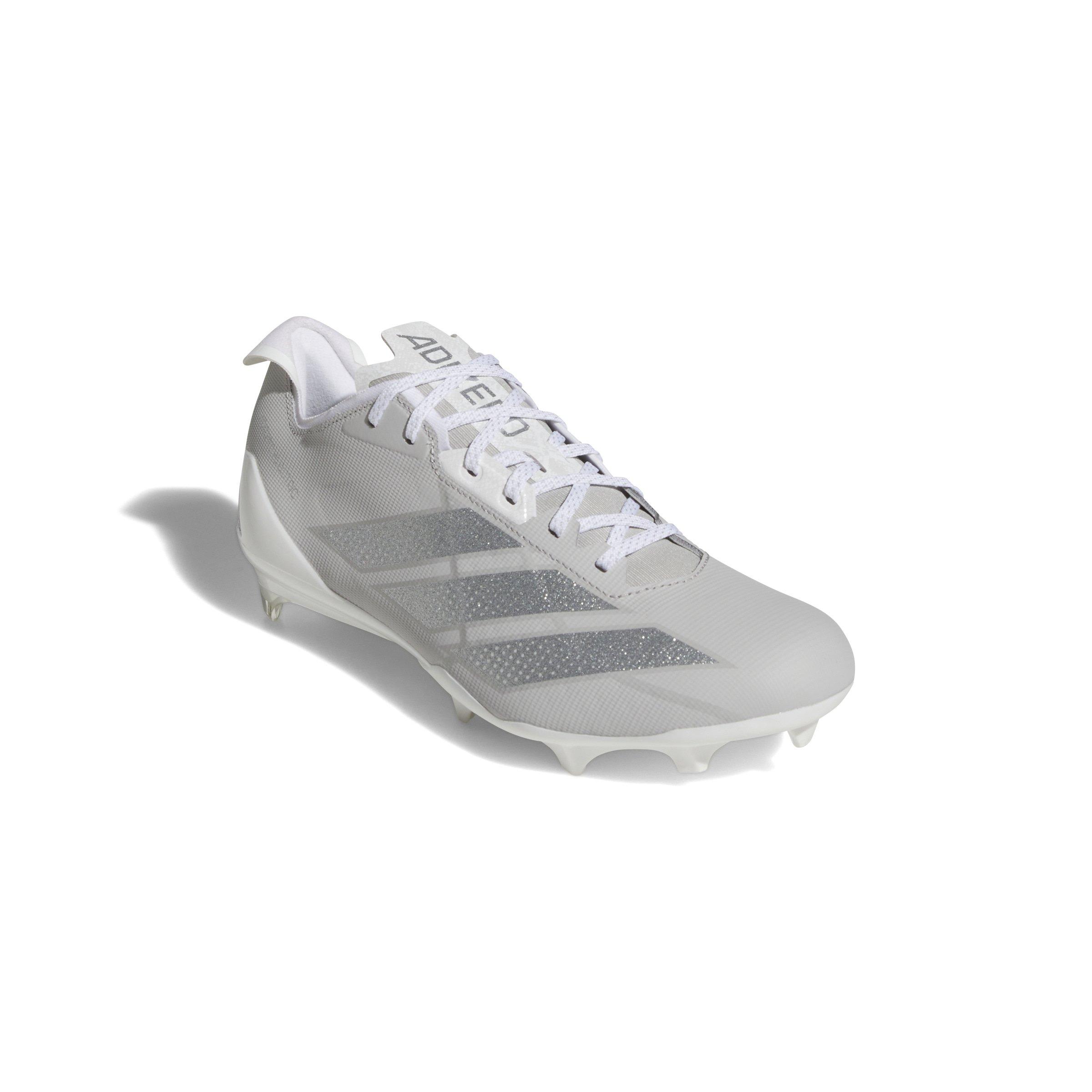 adidas Adizero Electric "Grey Two/Silver Metallic/Ftwr White" Men's Football Cleat - GREY/SILVER/WHITE Thumbnail View 3