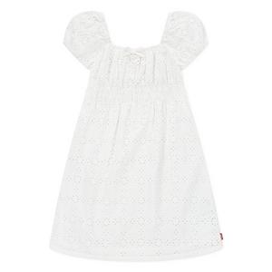 Levi's Little Girls' Eyelet Short Sleeve Dress - White