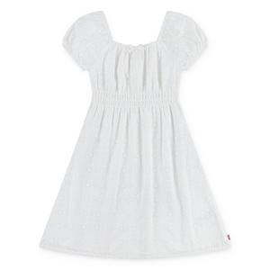 Levi's Big Girls' Eyelet Short Sleeve Dress - White