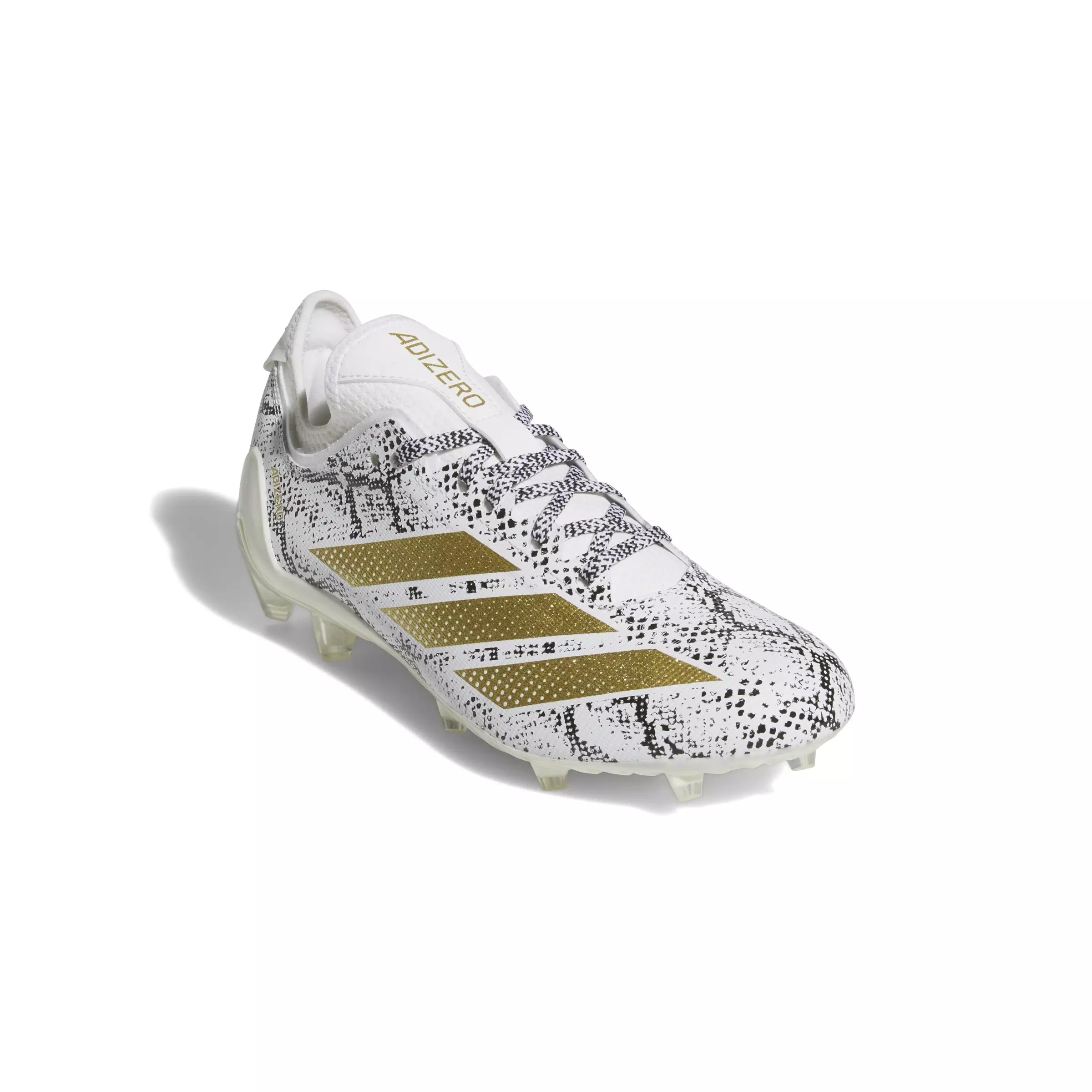 adidas Adizero Electric.1 "Ftwr White/Gold Metallic/Core Black" Men's Football Cleat - WHITE/GOLD/BLACK
