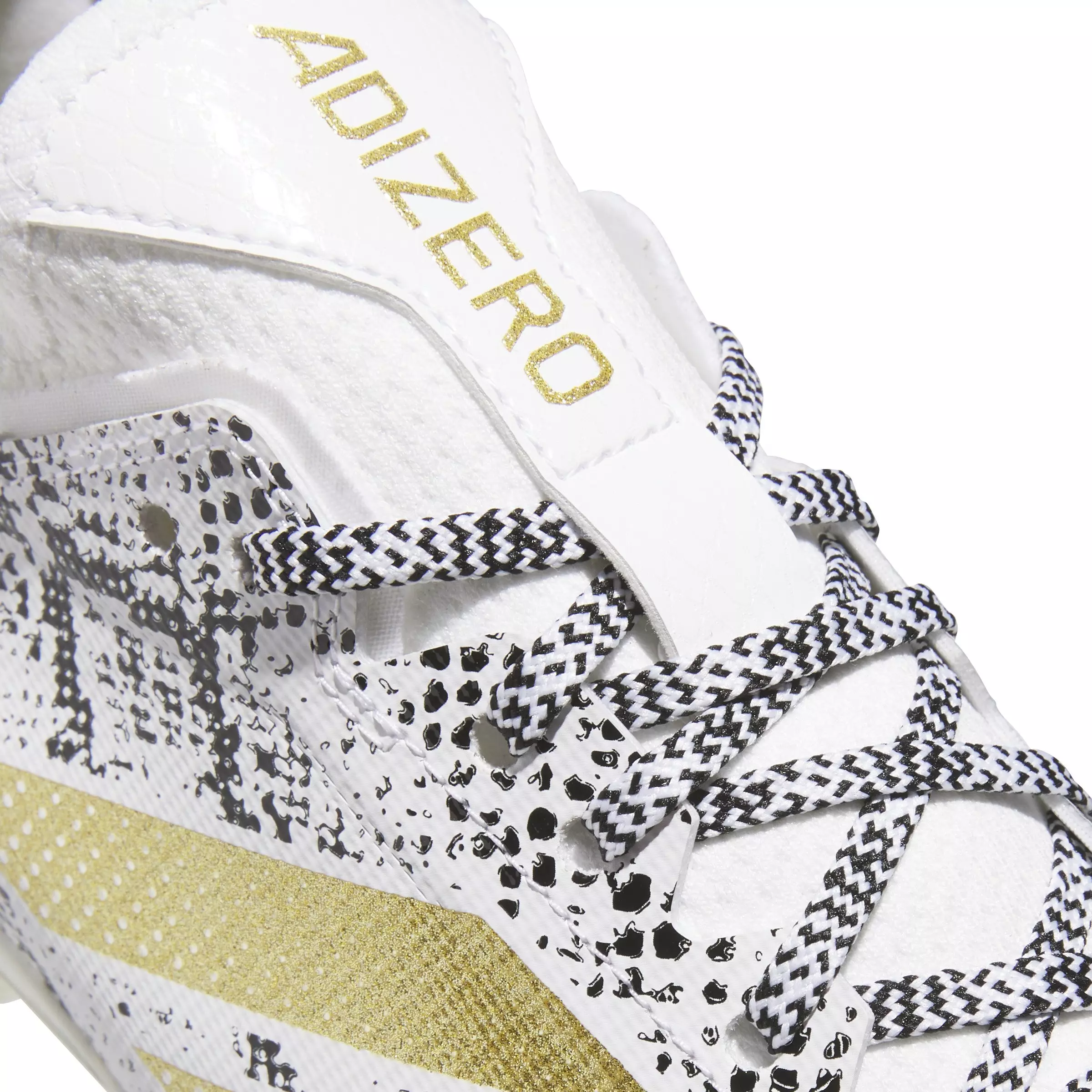 adidas Adizero Electric.1 "Ftwr White/Gold Metallic/Core Black" Men's Football Cleat - WHITE/GOLD/BLACK
