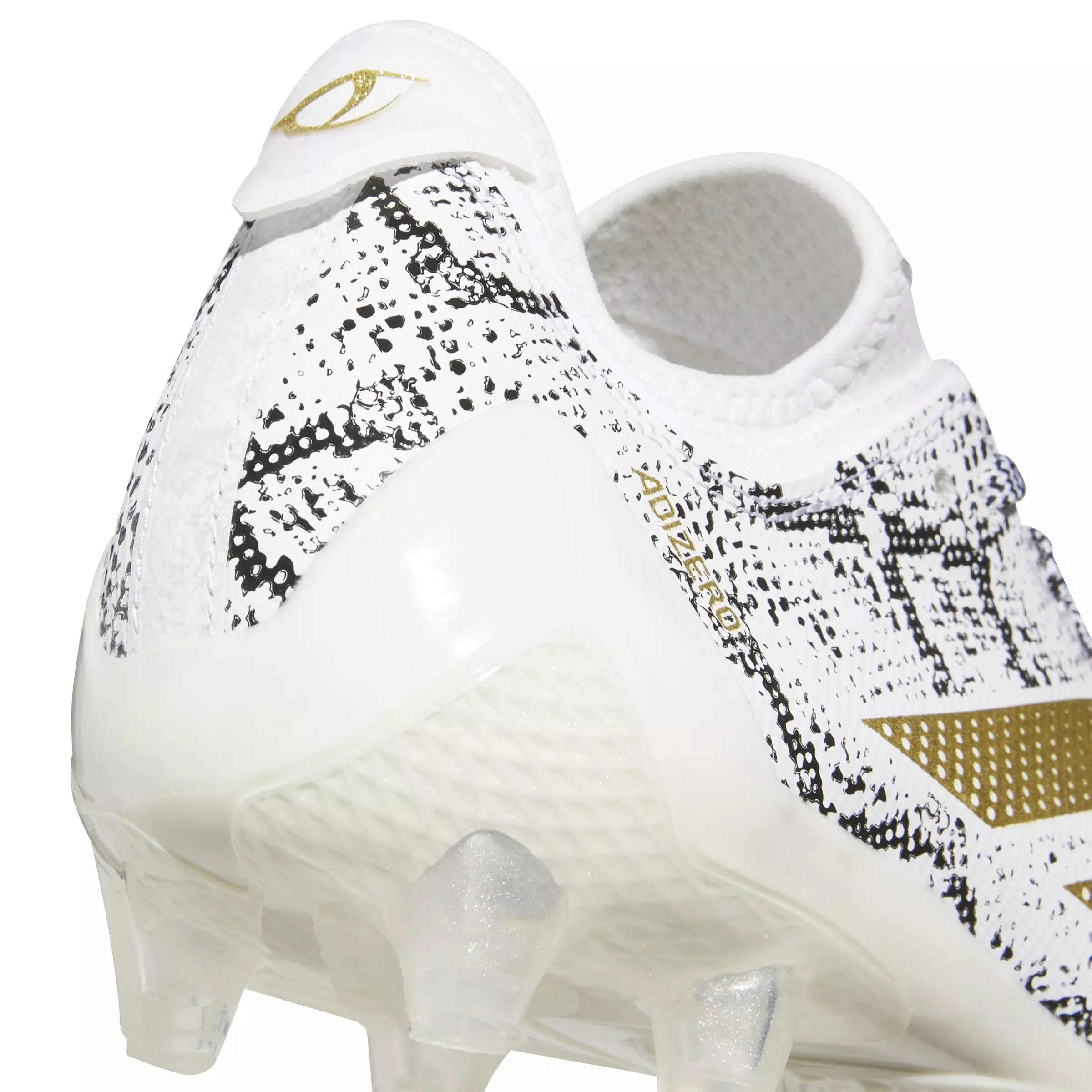 adidas Adizero Electric.1 "Ftwr White/Gold Metallic/Core Black" Men's Football Cleat - WHITE/GOLD/BLACK