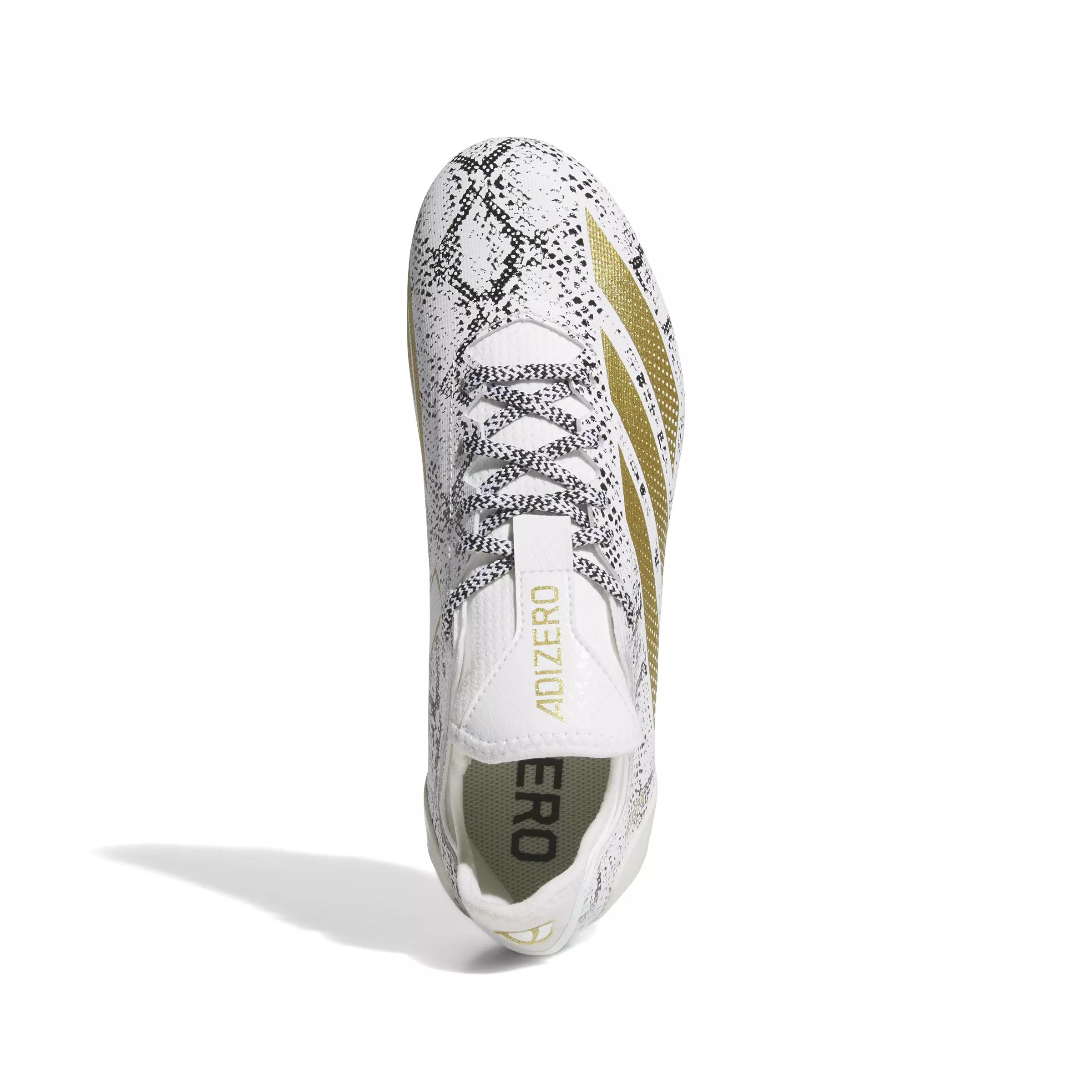 adidas Adizero Electric.1 "Ftwr White/Gold Metallic/Core Black" Men's Football Cleat - WHITE/GOLD/BLACK