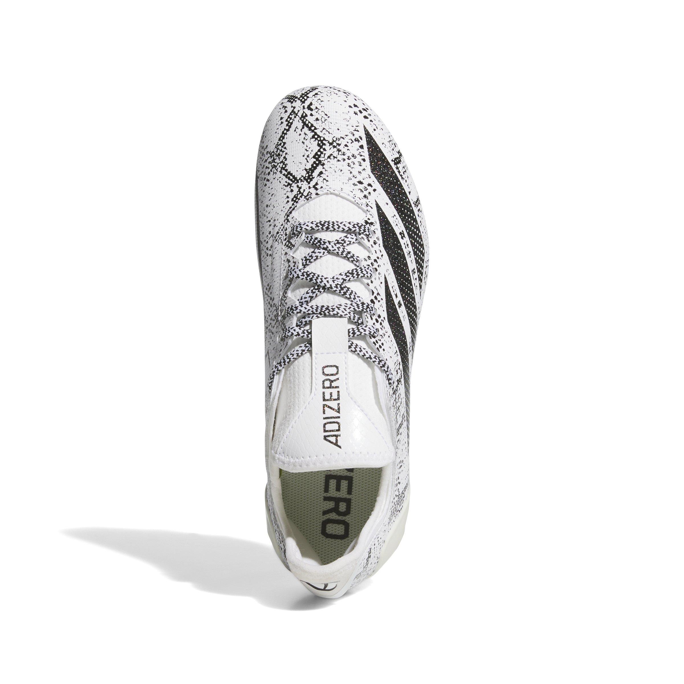 adidas Adizero Electric.1 "Ftwr White/Core Black/Ftwr White" Men's Football Cleat - WHITE/BLACK/WHITE Thumbnail View 7