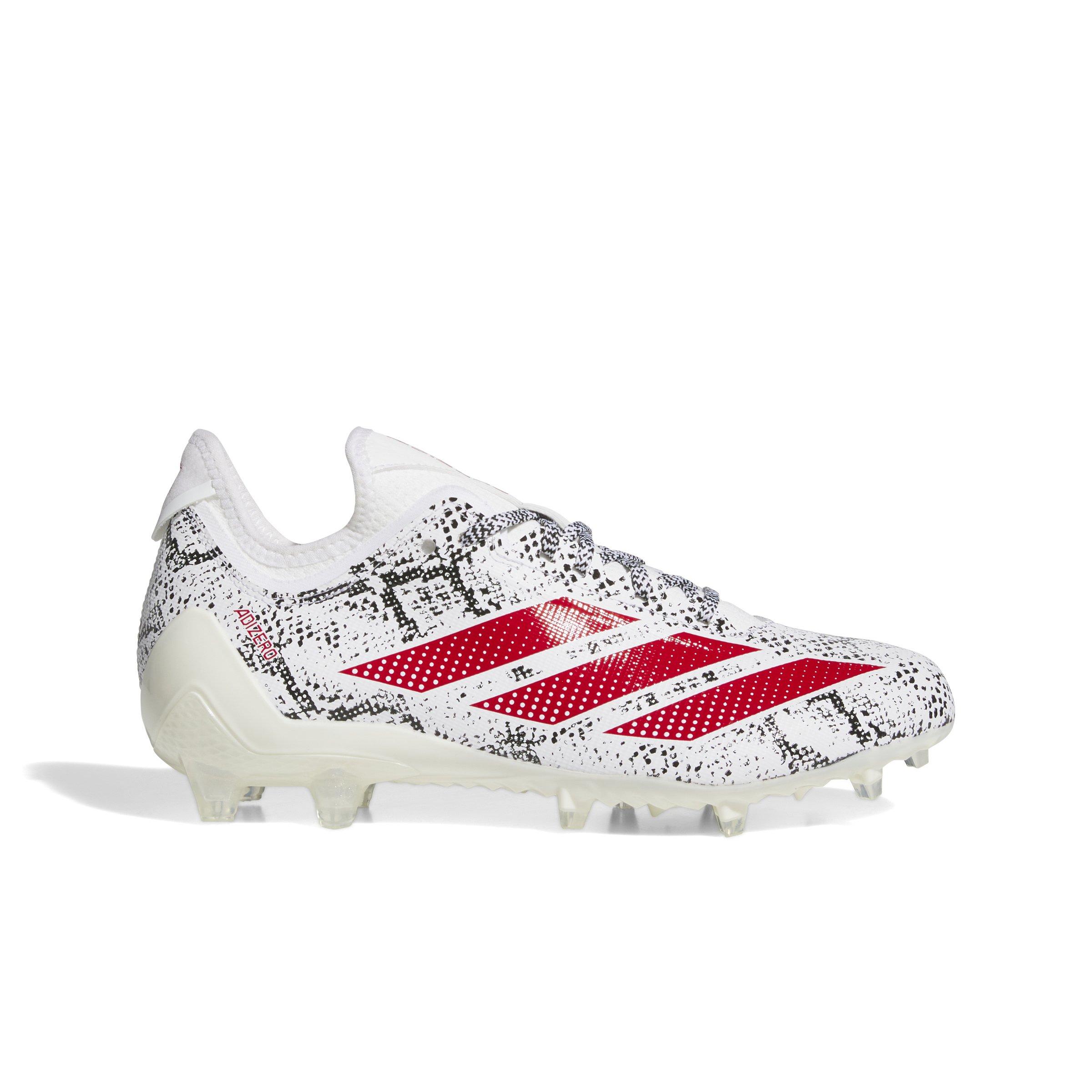 adidas Adizero Electric.1 "Ftwr White/Team Power Red 2/Core Black" Men's Football Cleat - WHITE/RED/BLACK Thumbnail View 1