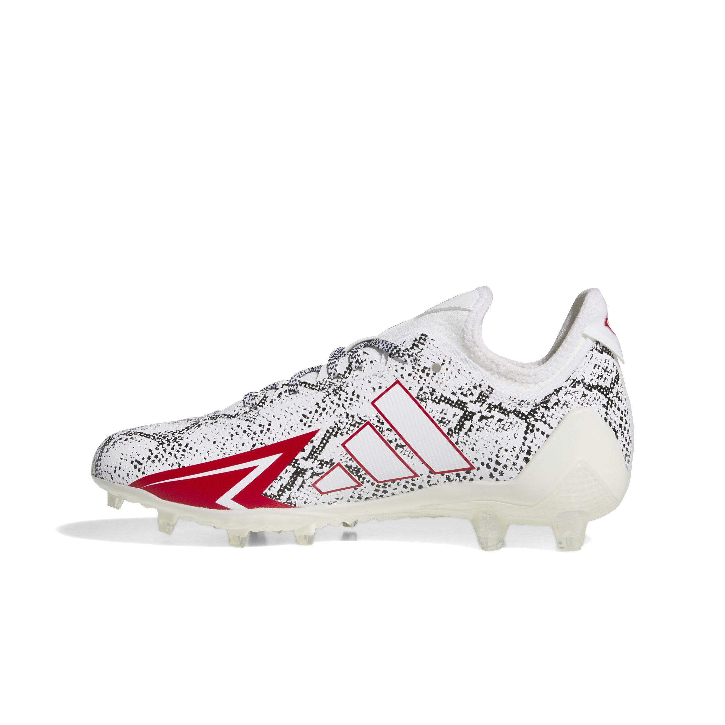 adidas Adizero Electric.1 "Ftwr White/Team Power Red 2/Core Black" Men's Football Cleat - WHITE/RED/BLACK Thumbnail View 2