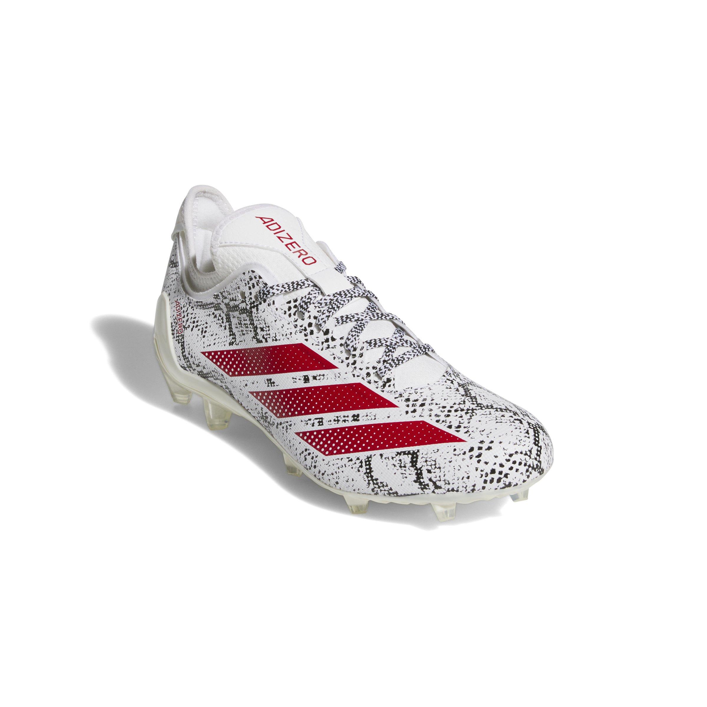 adidas Adizero Electric.1 "Ftwr White/Team Power Red 2/Core Black" Men's Football Cleat - WHITE/RED/BLACK Thumbnail View 3