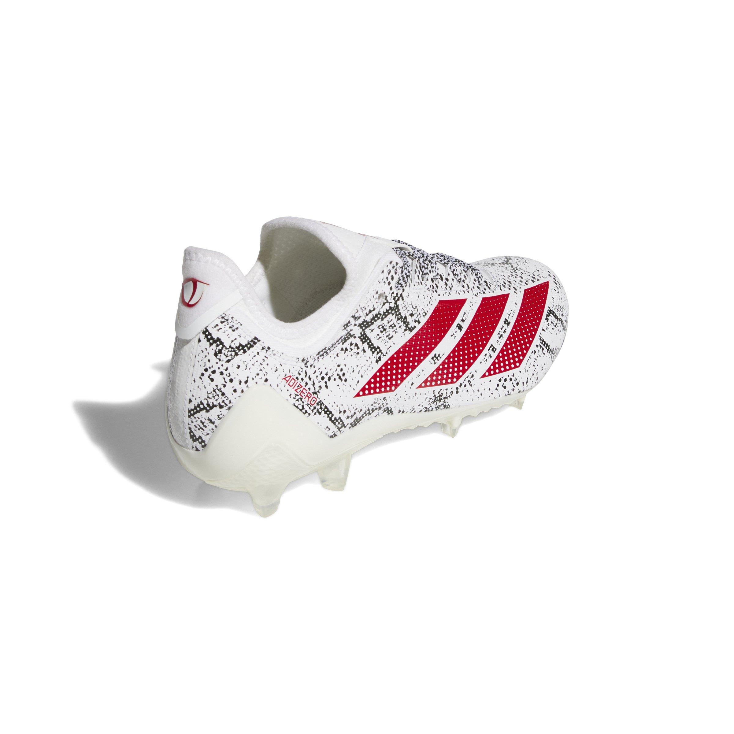adidas Adizero Electric.1 "Ftwr White/Team Power Red 2/Core Black" Men's Football Cleat - WHITE/RED/BLACK Thumbnail View 4