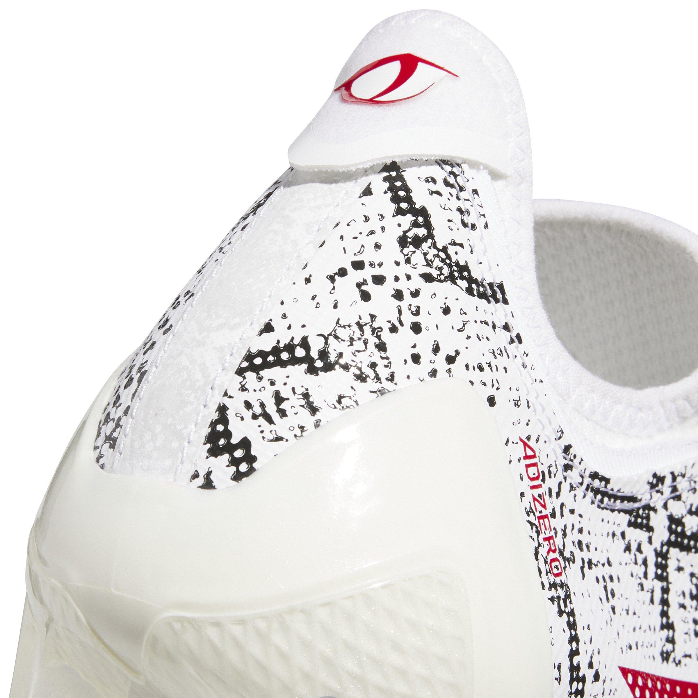 adidas Adizero Electric.1 "Ftwr White/Team Power Red 2/Core Black" Men's Football Cleat - WHITE/RED/BLACK Thumbnail View 6