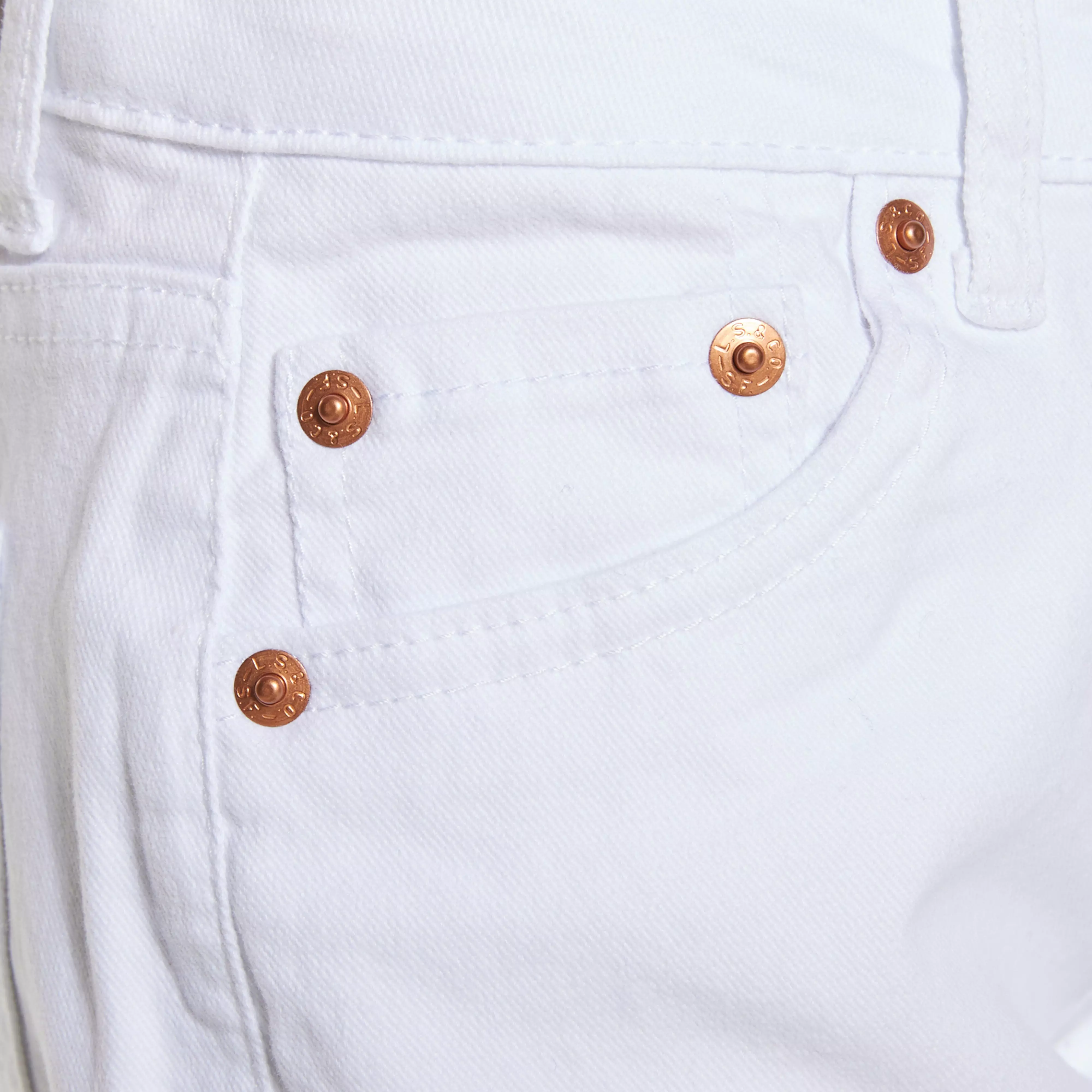 Levi's Big Girls' Girlfriend Fit Roll-Up White Wash Denim Shorty Shorts - WHITE