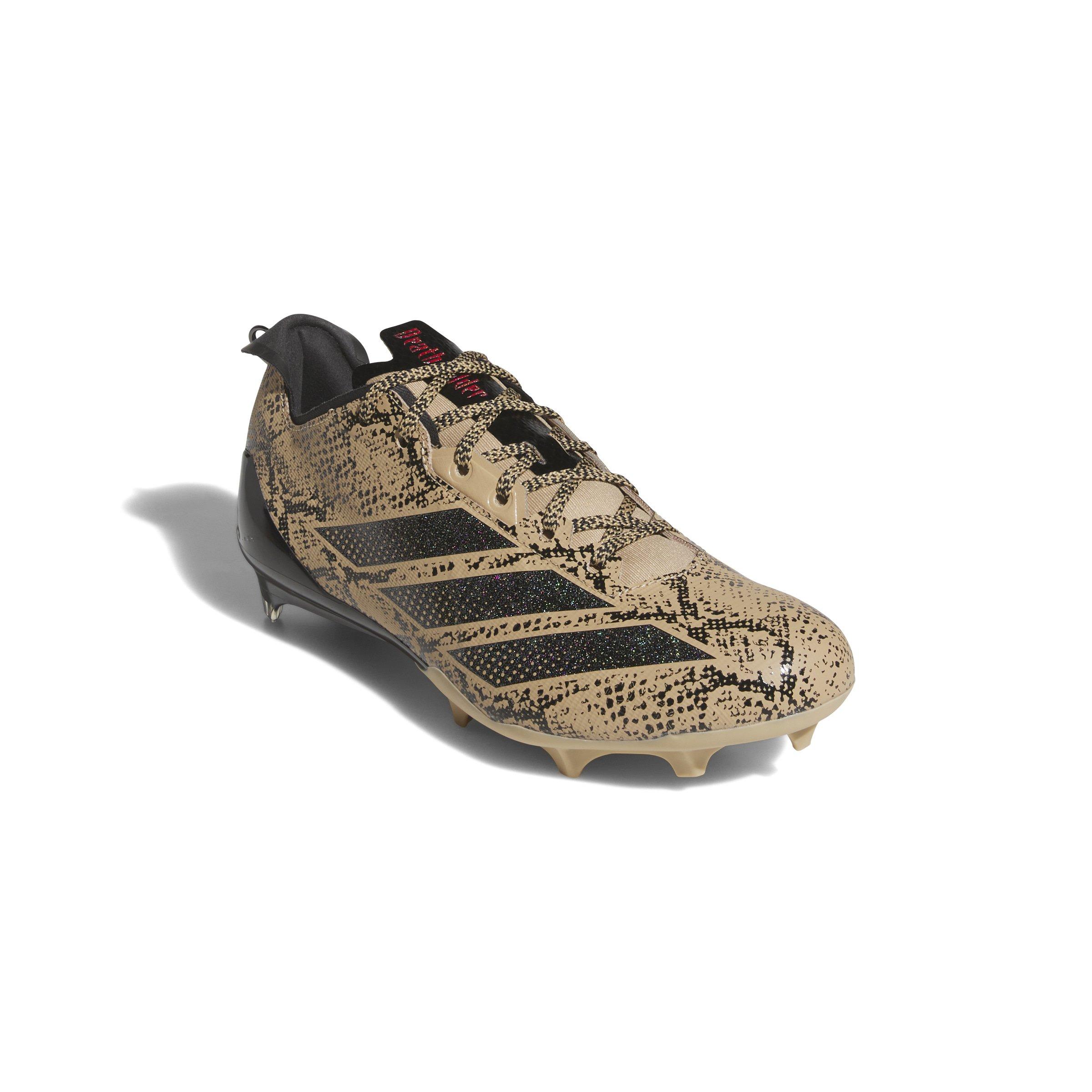adidas Adizero Electric 7v7 "Warm Sandstone/Core Black/Preloved Bronze" Men's Football Cleat - SANDSTONE/BLACK/BRONZE Thumbnail View 3