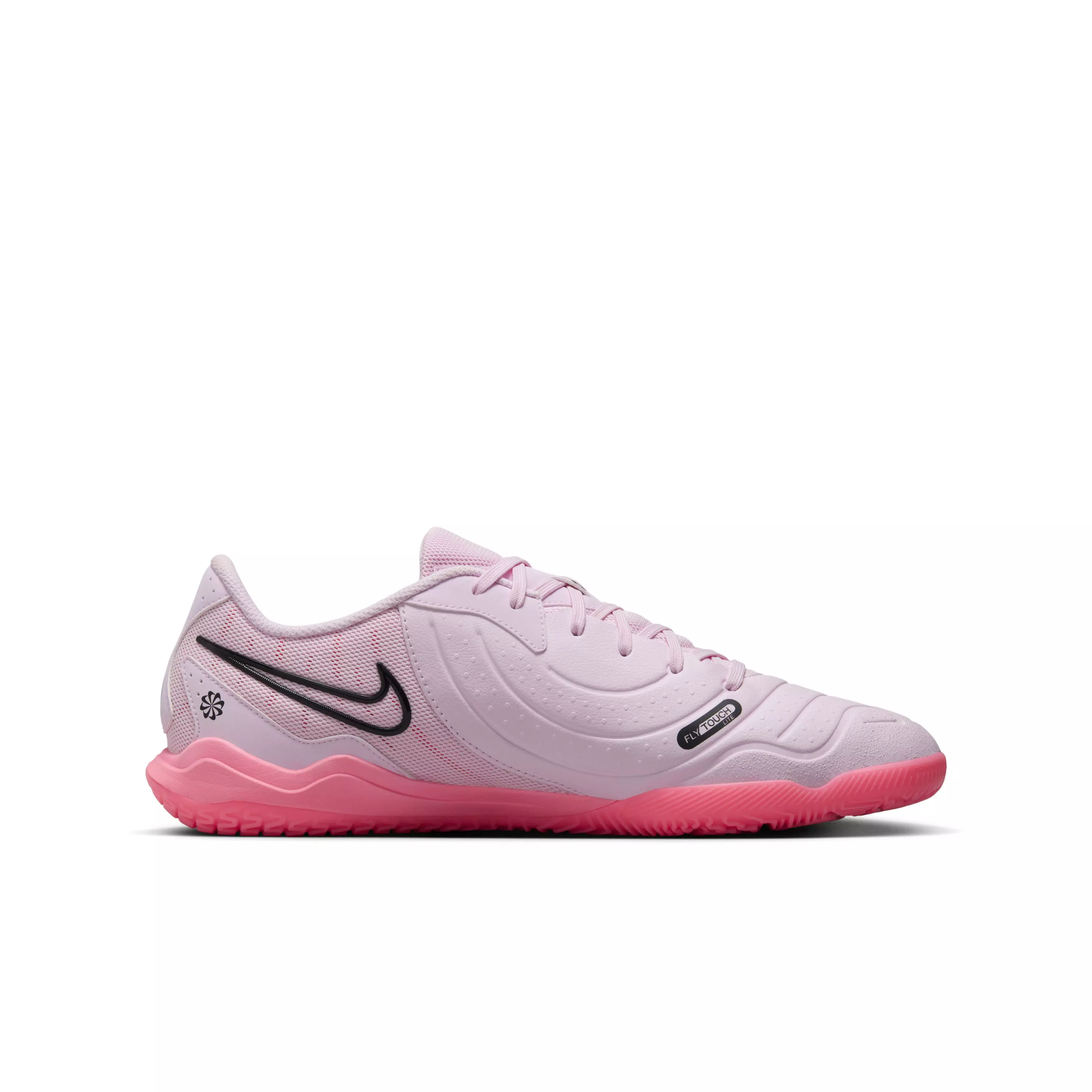 Nike Tiempo Legend 10 Academy Indoor "Pink Foam/Port Wine" Grade School Kids' Soccer Shoe - PINK/WINE