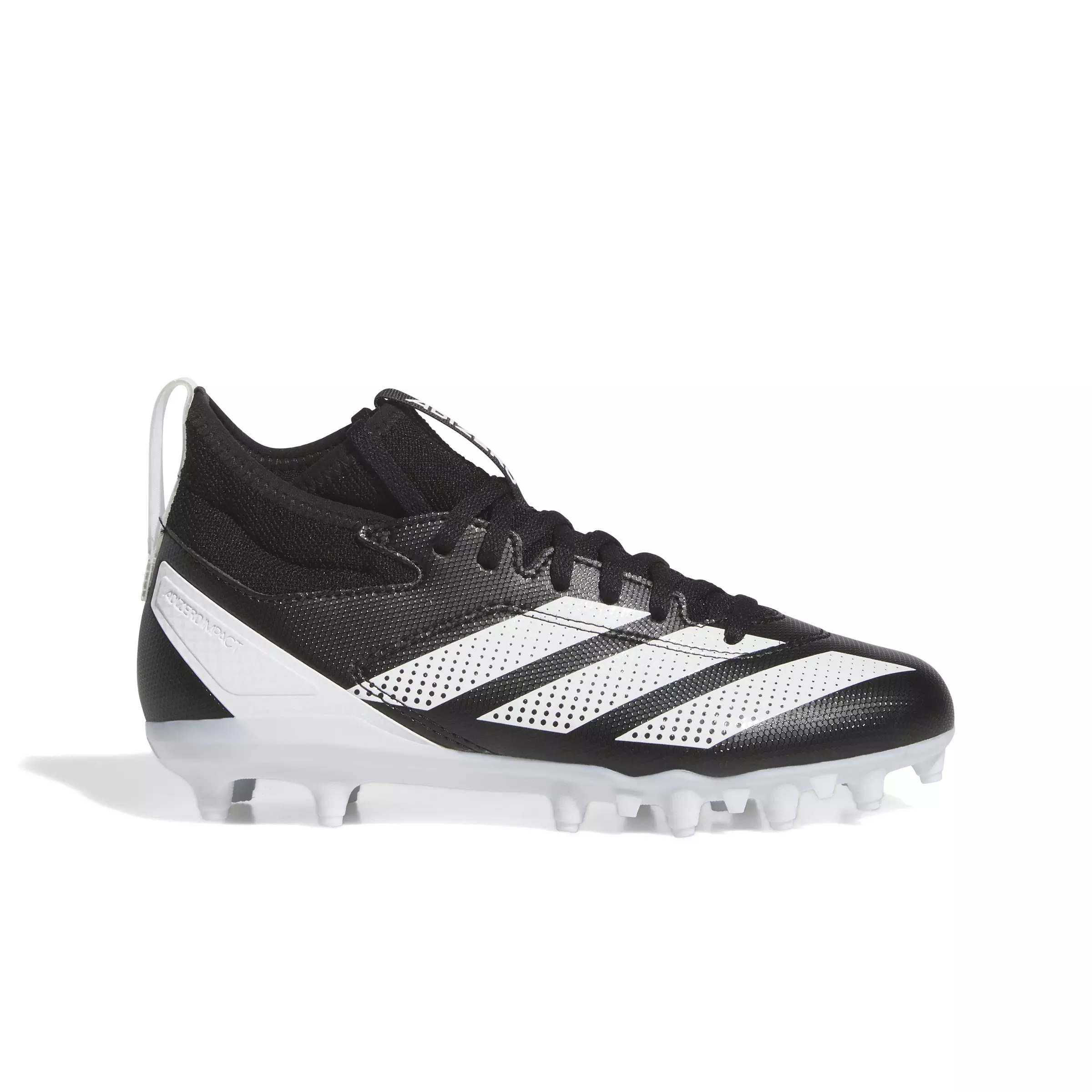 adidas Adizero Impact.2 "Core Black/Cloud White" Grade School Kids' Football Cleat - BLACK/WHITE