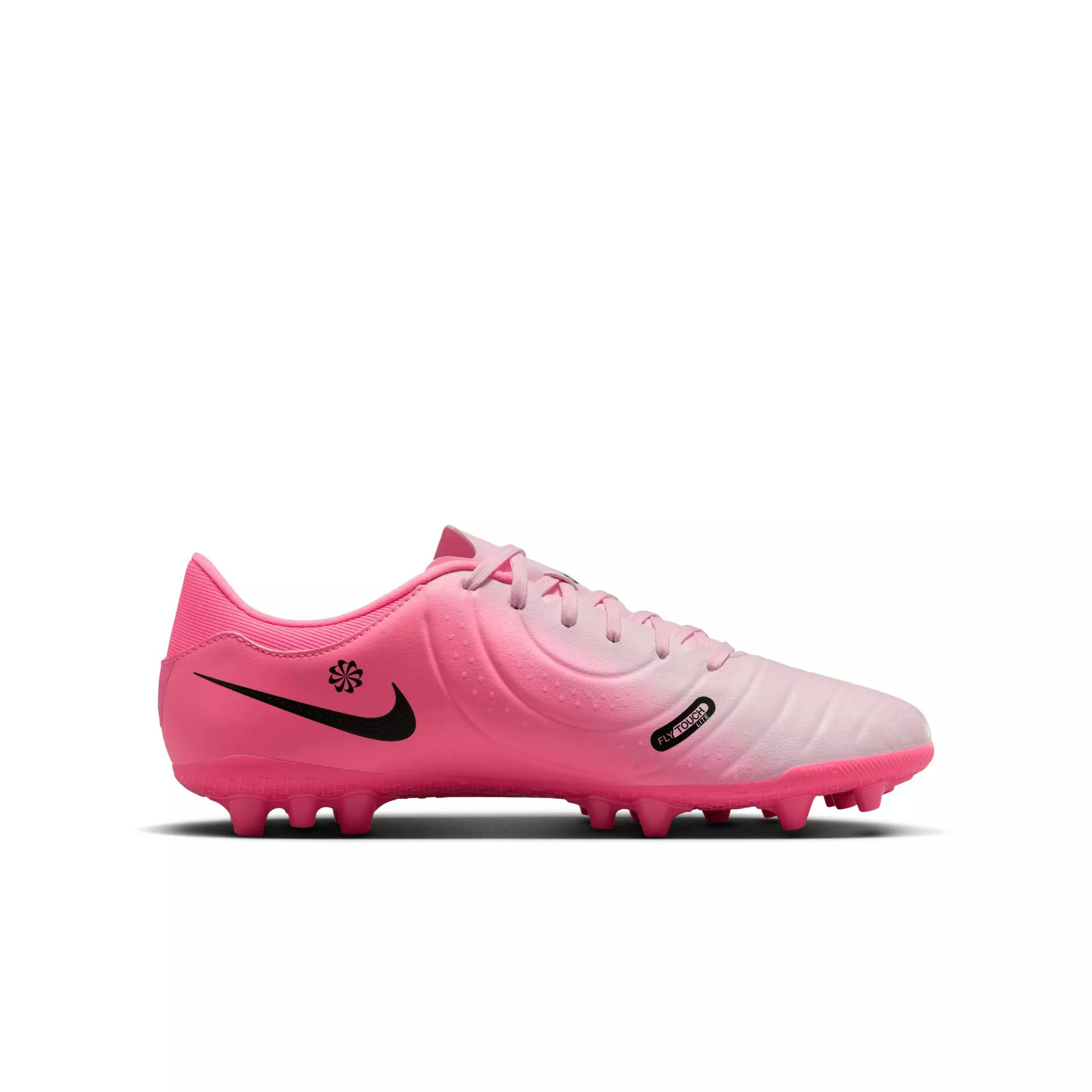 Nike Tiempo Legend 10 Academy AG "Pink/White/Black" Grade School Kids' Soccer Cleat - PINK/WHITE/BLACK