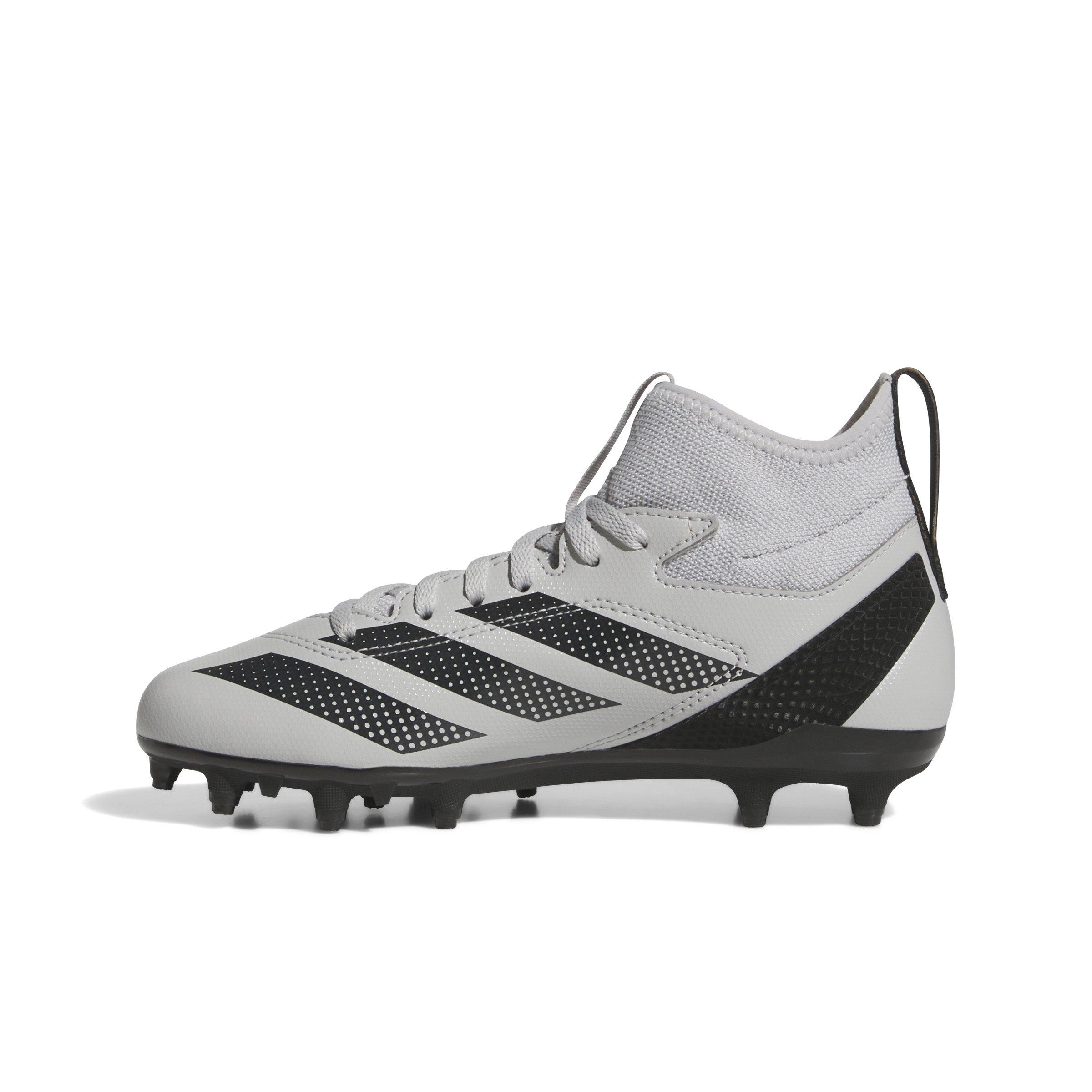 adidas Adizero Impact.2 Grade School Kids' "Grey Two/Core Black" American Football Cleat