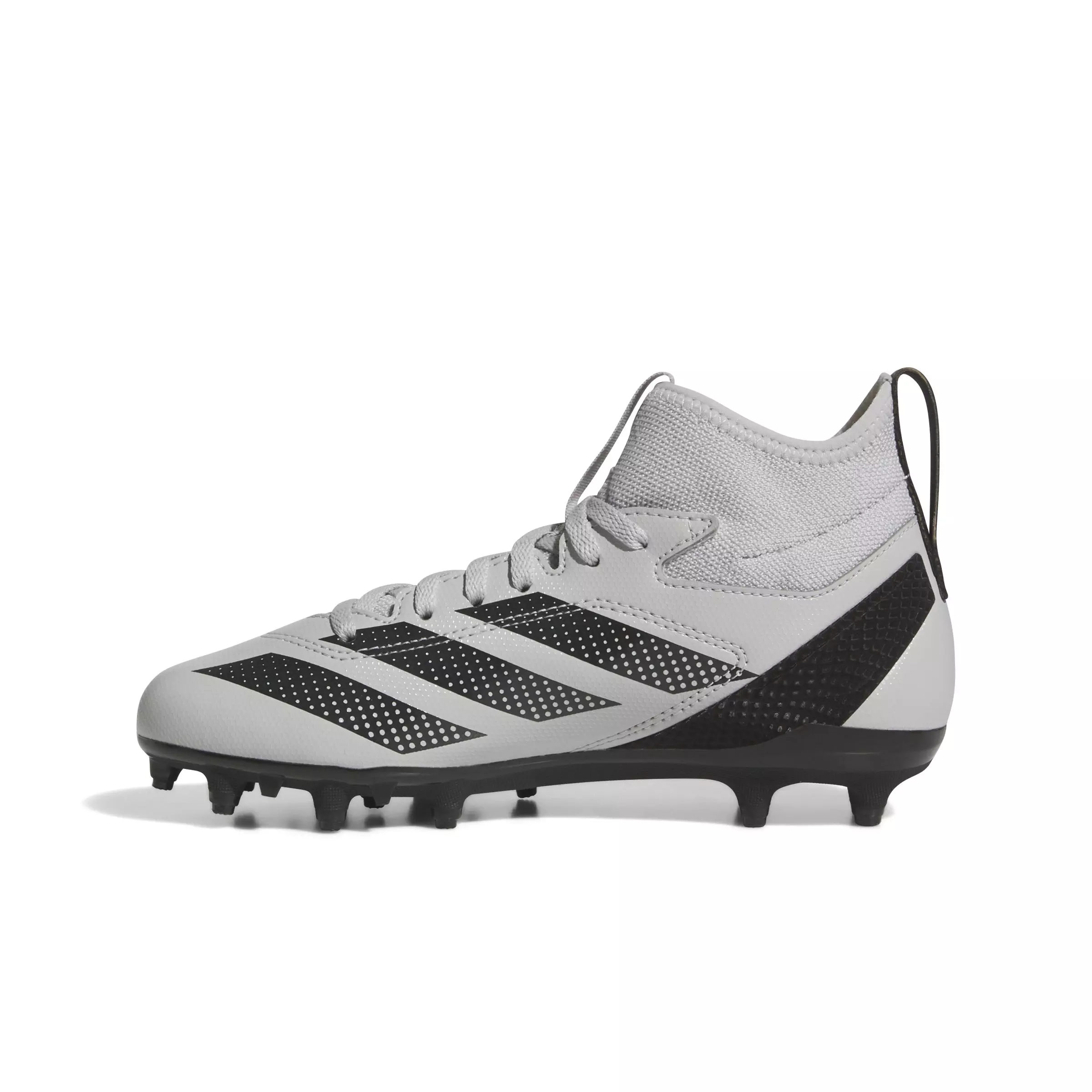 adidas Adizero Impact.2 "Grey Two/Core Black" Grade School Kids' American Football Cleat - GREY/BLACK