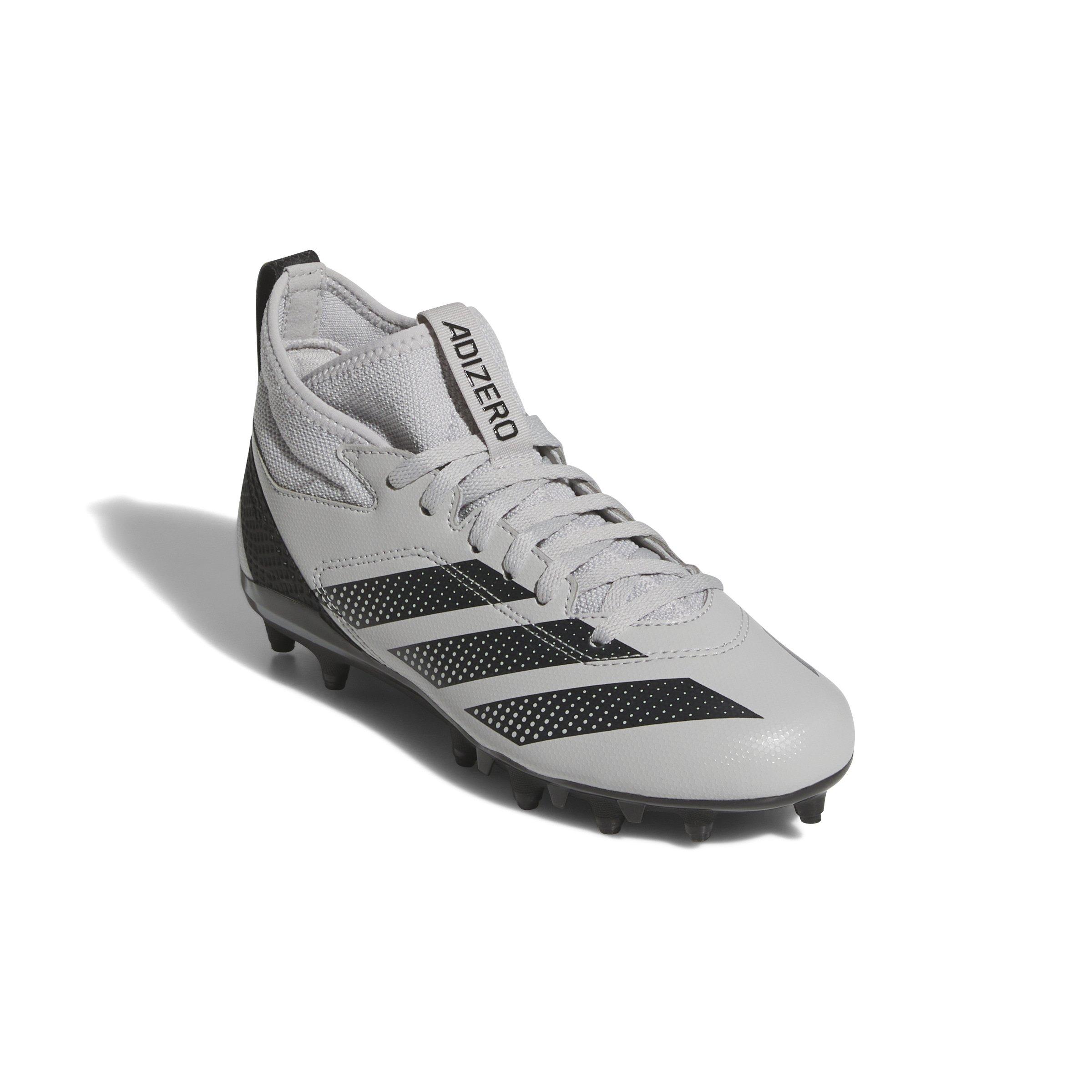 adidas Adizero Impact.2 Grade School Kids' "Grey Two/Core Black" American Football Cleat