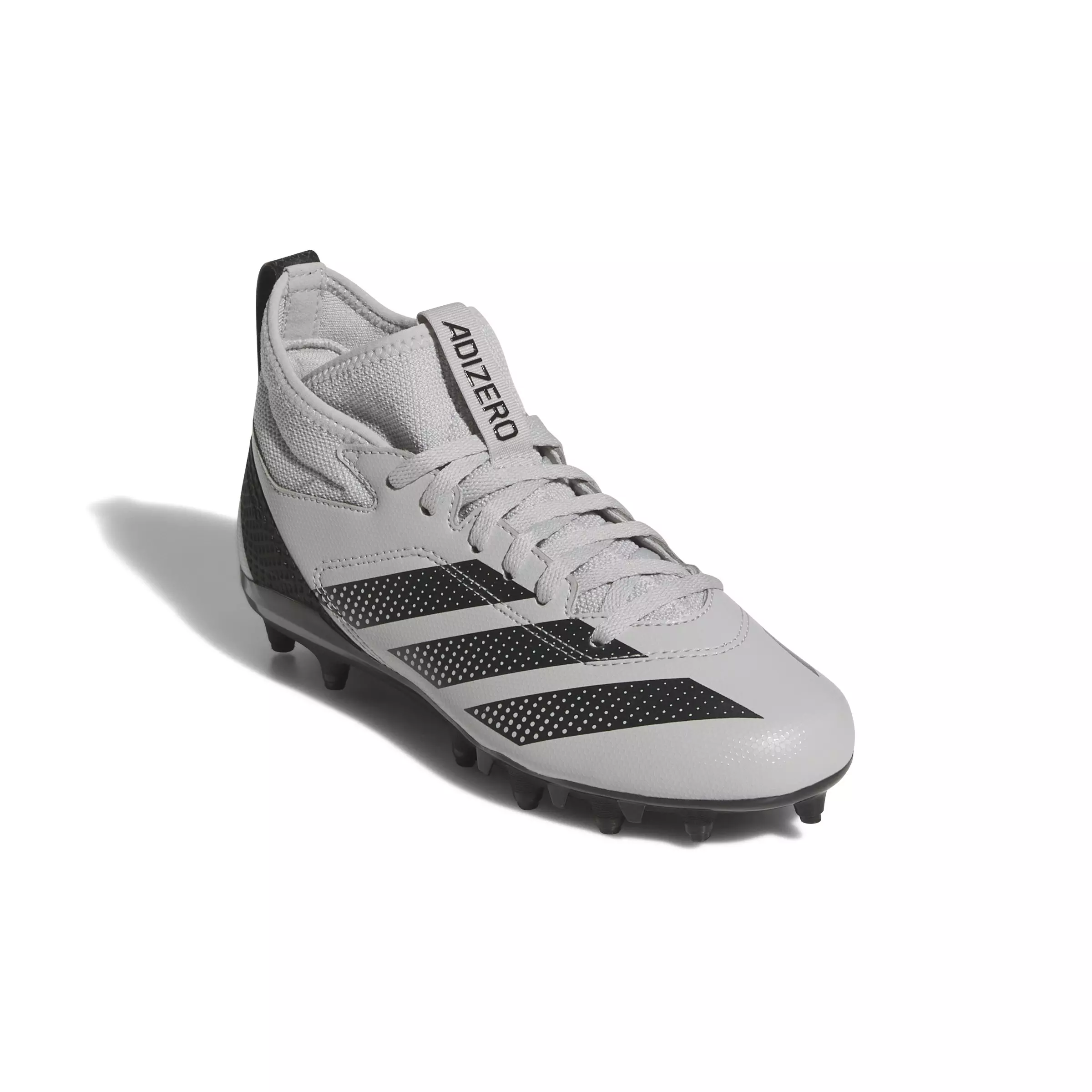 adidas Adizero Impact.2 "Grey Two/Core Black" Grade School Kids' American Football Cleat - GREY/BLACK