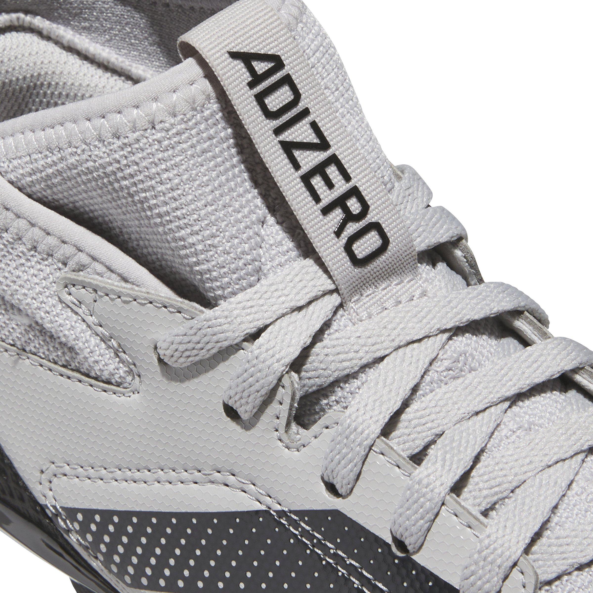 adidas Adizero Impact.2 Grade School Kids' "Grey Two/Core Black" American Football Cleat