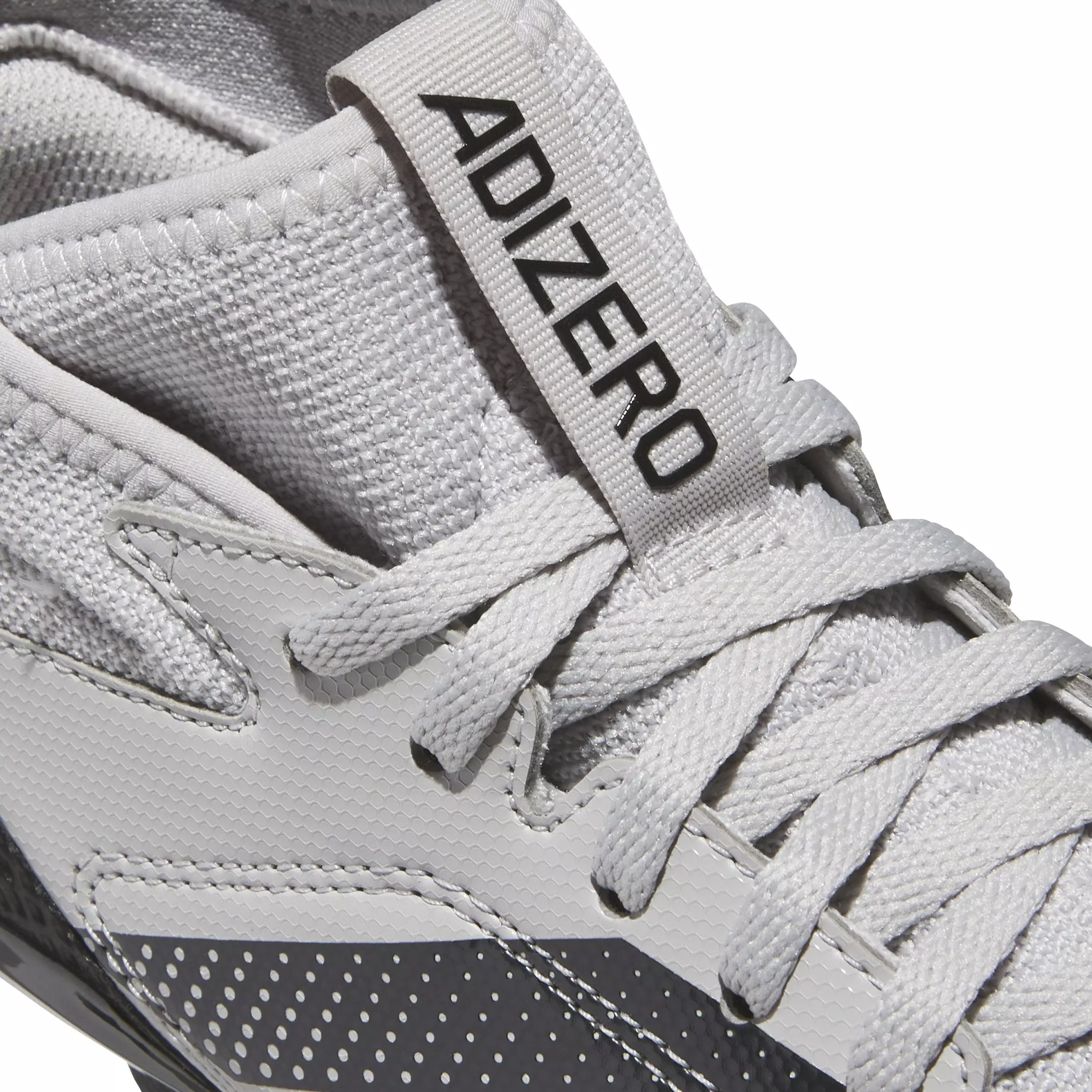 adidas Adizero Impact.2 "Grey Two/Core Black" Grade School Kids' American Football Cleat - GREY/BLACK