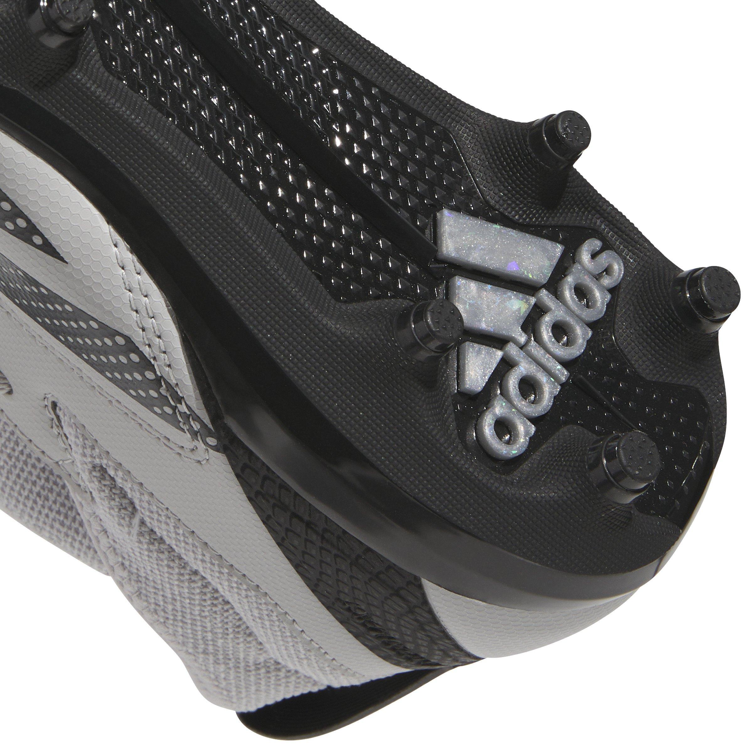 adidas Adizero Impact.2 Grade School Kids' "Grey Two/Core Black" American Football Cleat