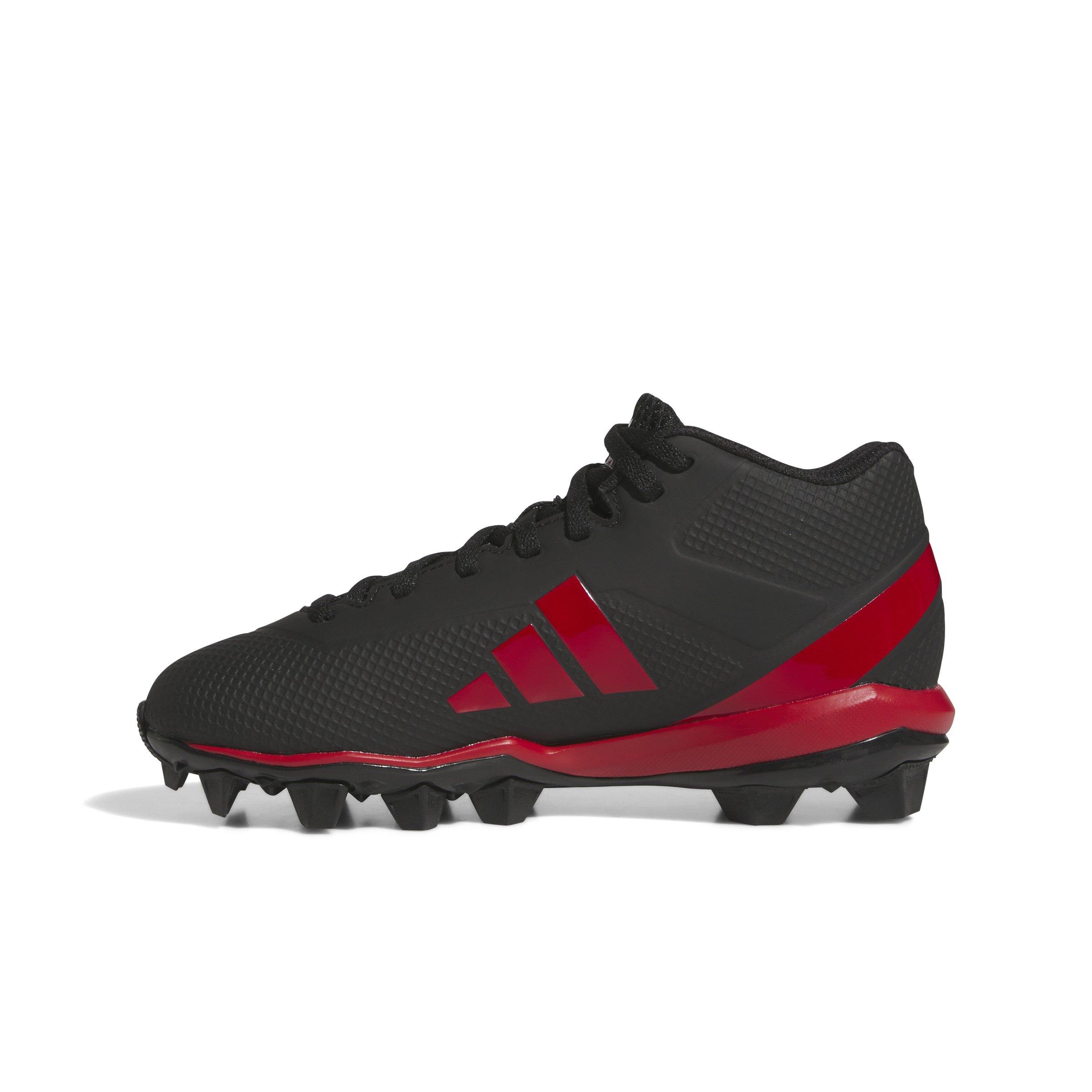 adidas Adizero Impact.2 Molded Rubber "Core Black/​Team Power Red" Grade School Kids' Football Cleat - BLACK/RED Thumbnail View 2