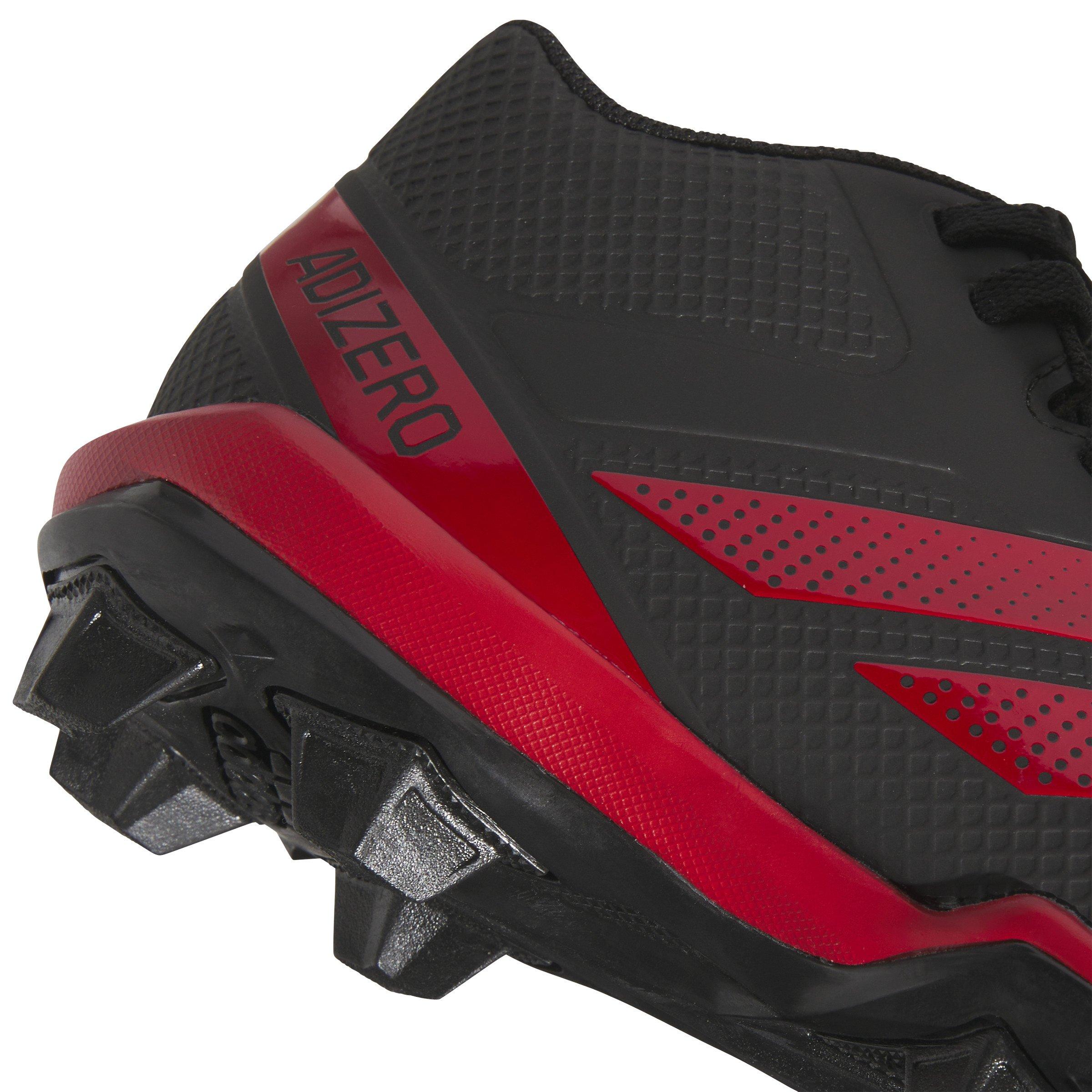 adidas Adizero Impact.2 Molded Rubber "Core Black/​Team Power Red" Grade School Kids' Football Cleat - BLACK/RED Thumbnail View 5