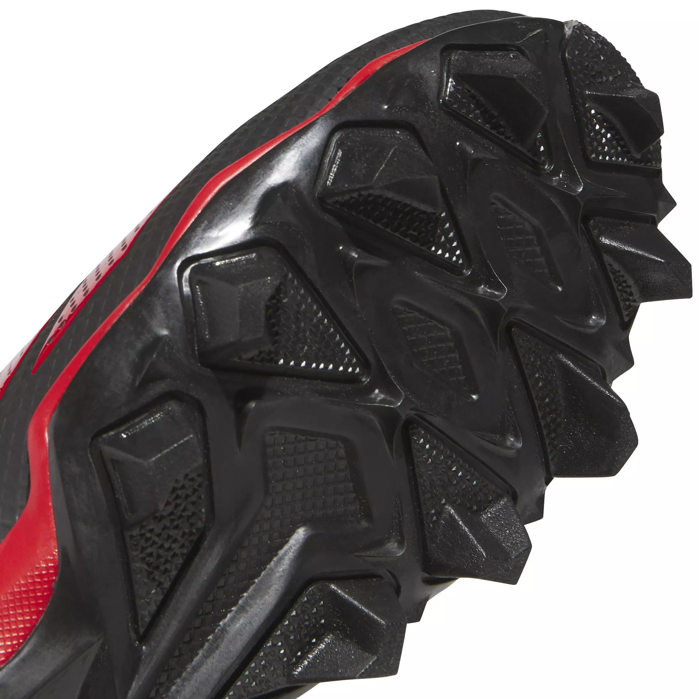 adidas Adizero Impact.2 Molded Rubber "Core Black/​Team Power Red" Grade School Kids' Football Cleat - BLACK/RED