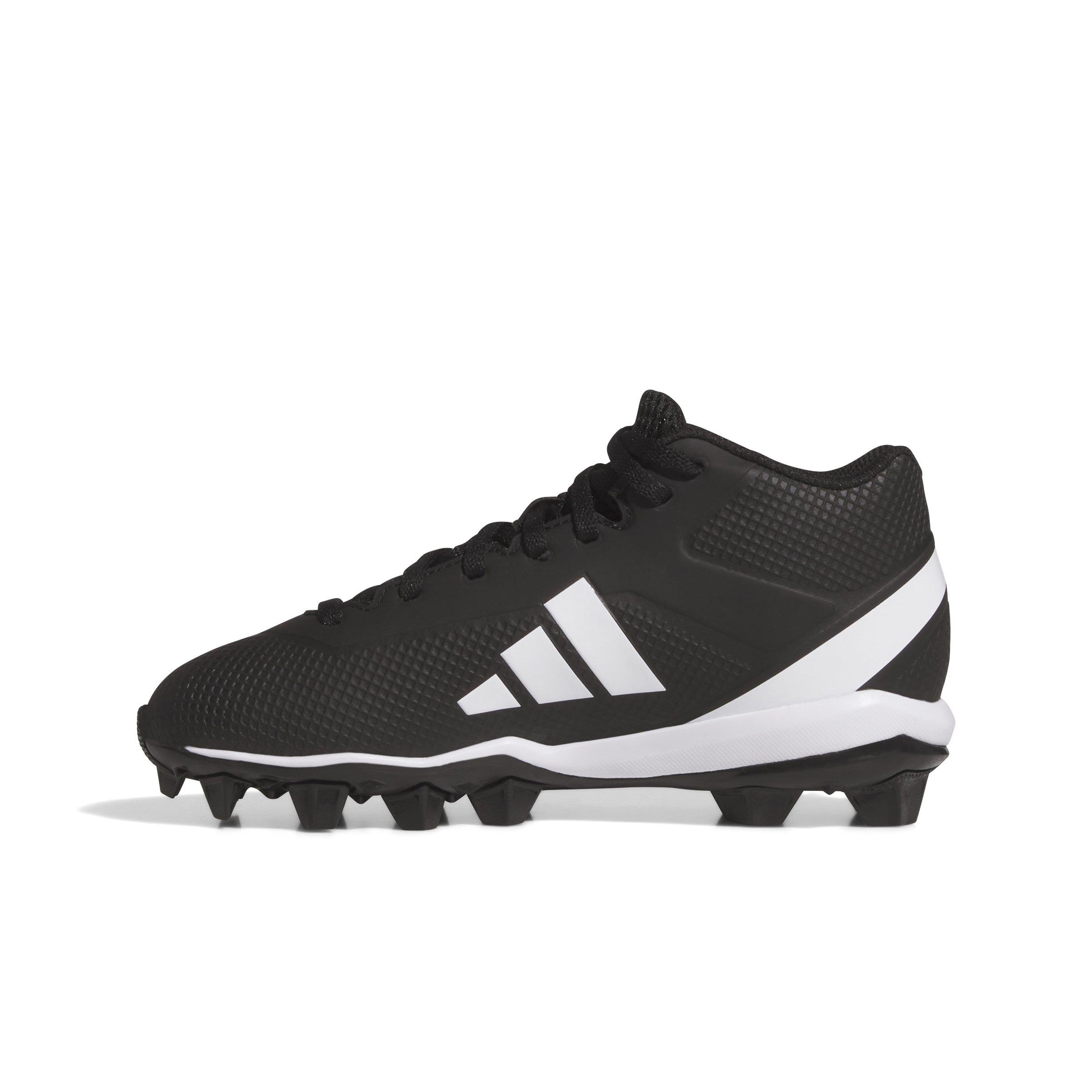adidas Adizero Impact.2 Molded Rubber "Core Black/Cloud White" Grade School Kids' Football Cleat - BLACK/WHITE Thumbnail View 2