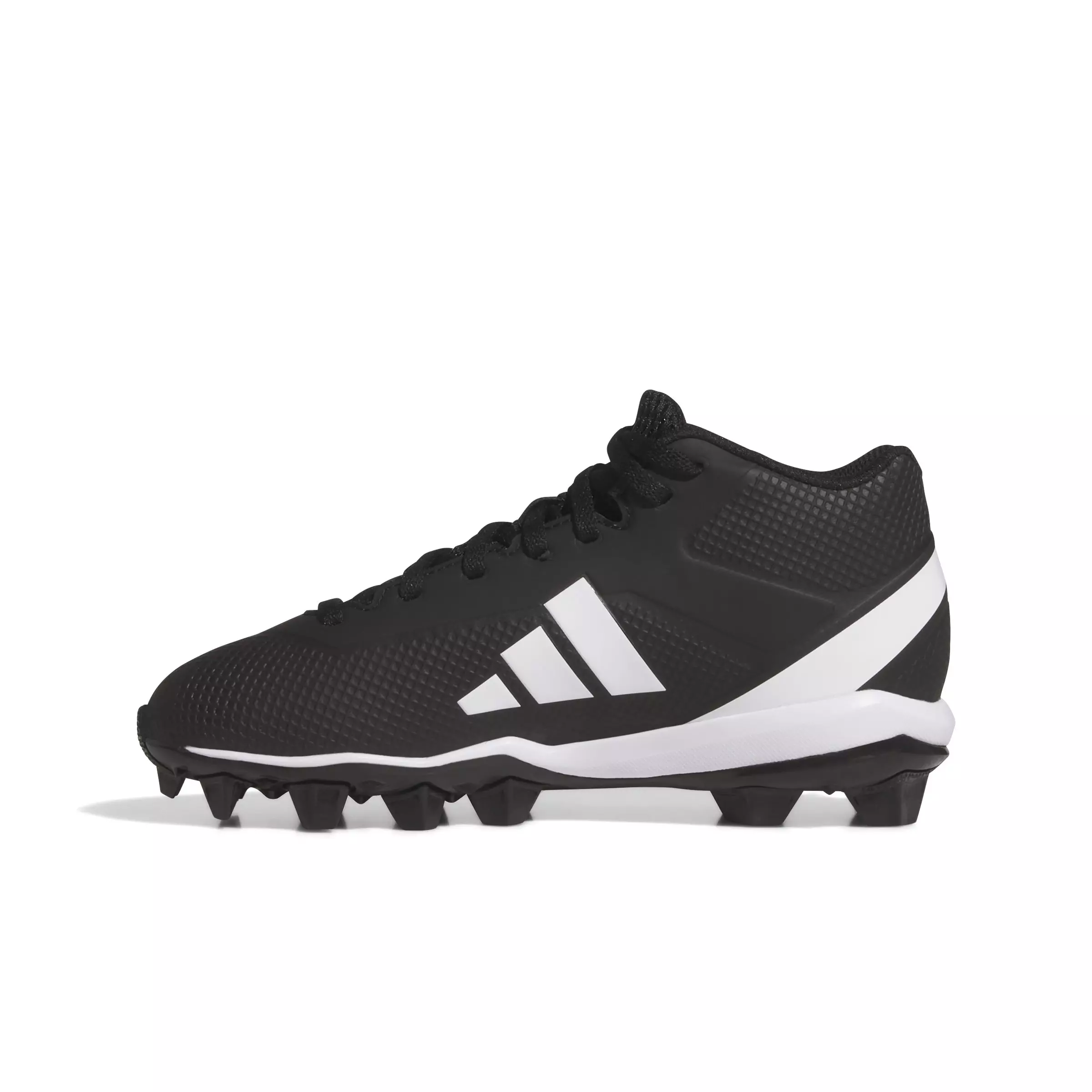 adidas Adizero Impact.2 Molded Rubber "Core Black/Cloud White" Grade School Kids' Football Cleat - BLACK/WHITE