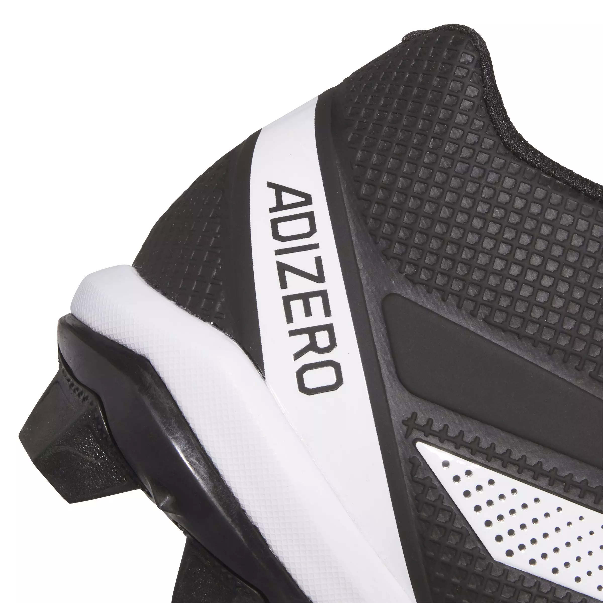 adidas Adizero Impact.2 Molded Rubber "Core Black/Cloud White" Grade School Kids' Football Cleat - BLACK/WHITE