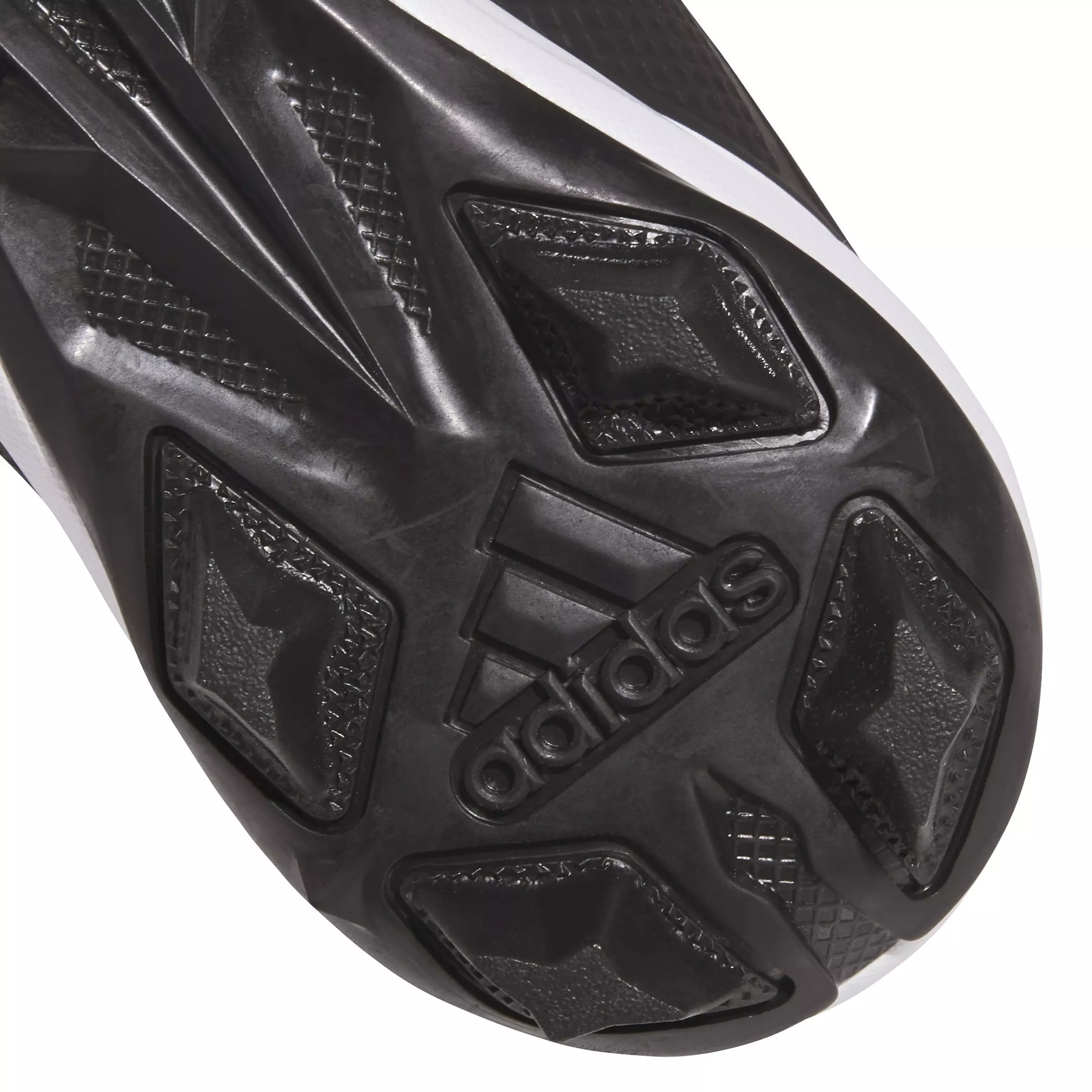 adidas Adizero Impact.2 Molded Rubber "Core Black/Cloud White" Grade School Kids' Football Cleat - BLACK/WHITE
