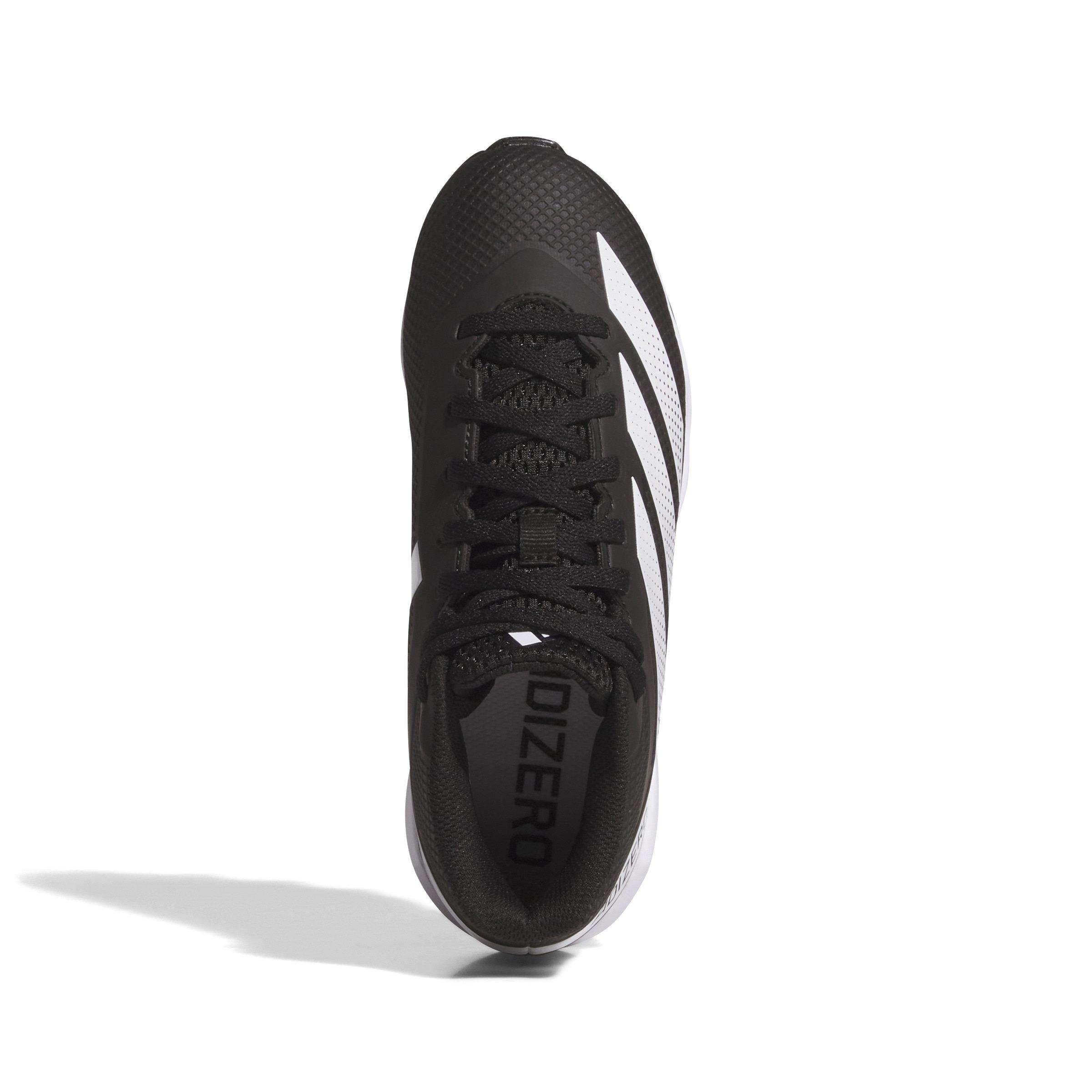 adidas Adizero Impact.2 Molded Rubber "Core Black/Cloud White" Grade School Kids' Football Cleat - BLACK/WHITE Thumbnail View 7