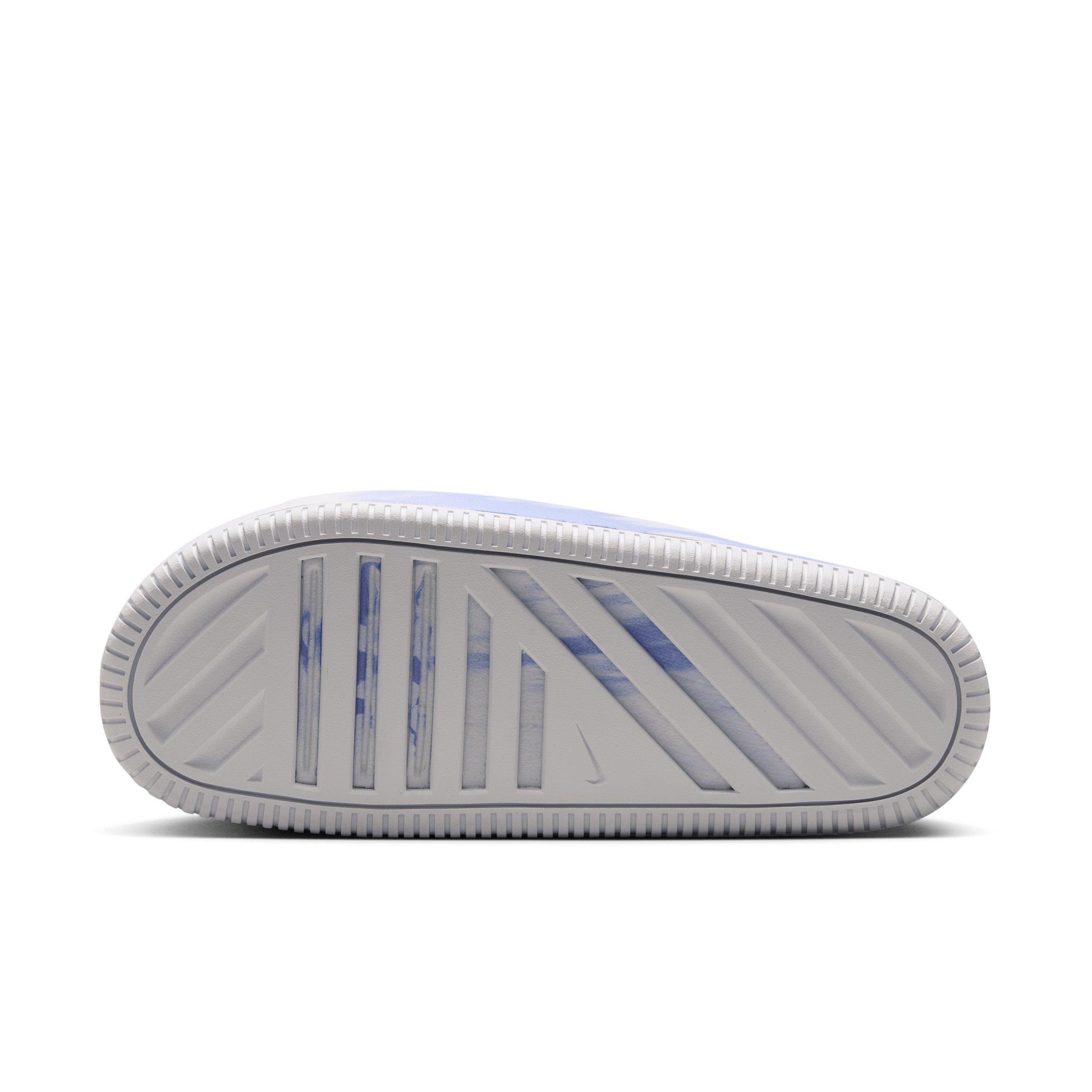 Nike Calm 2.0 Marbled "Summit White/Football Grey/Aluminum" Women's Slide - WHITE/GREY/ALUMINUM Thumbnail View 5