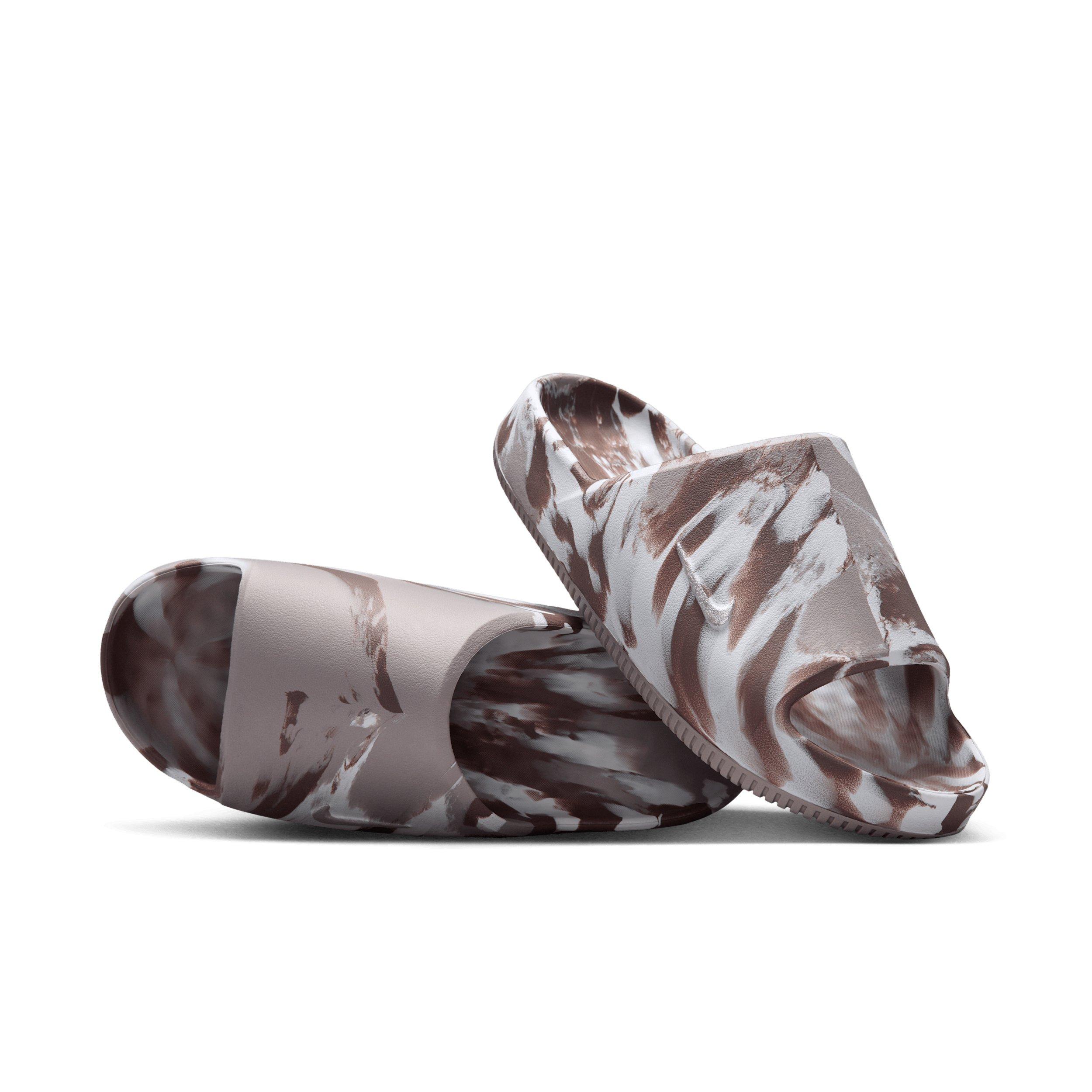 Nike Calm 2.0 Marbled "Sail/Mink Brown/Moon Particle" Women's Slide - SAIL/BROWN/MOON Thumbnail View 3