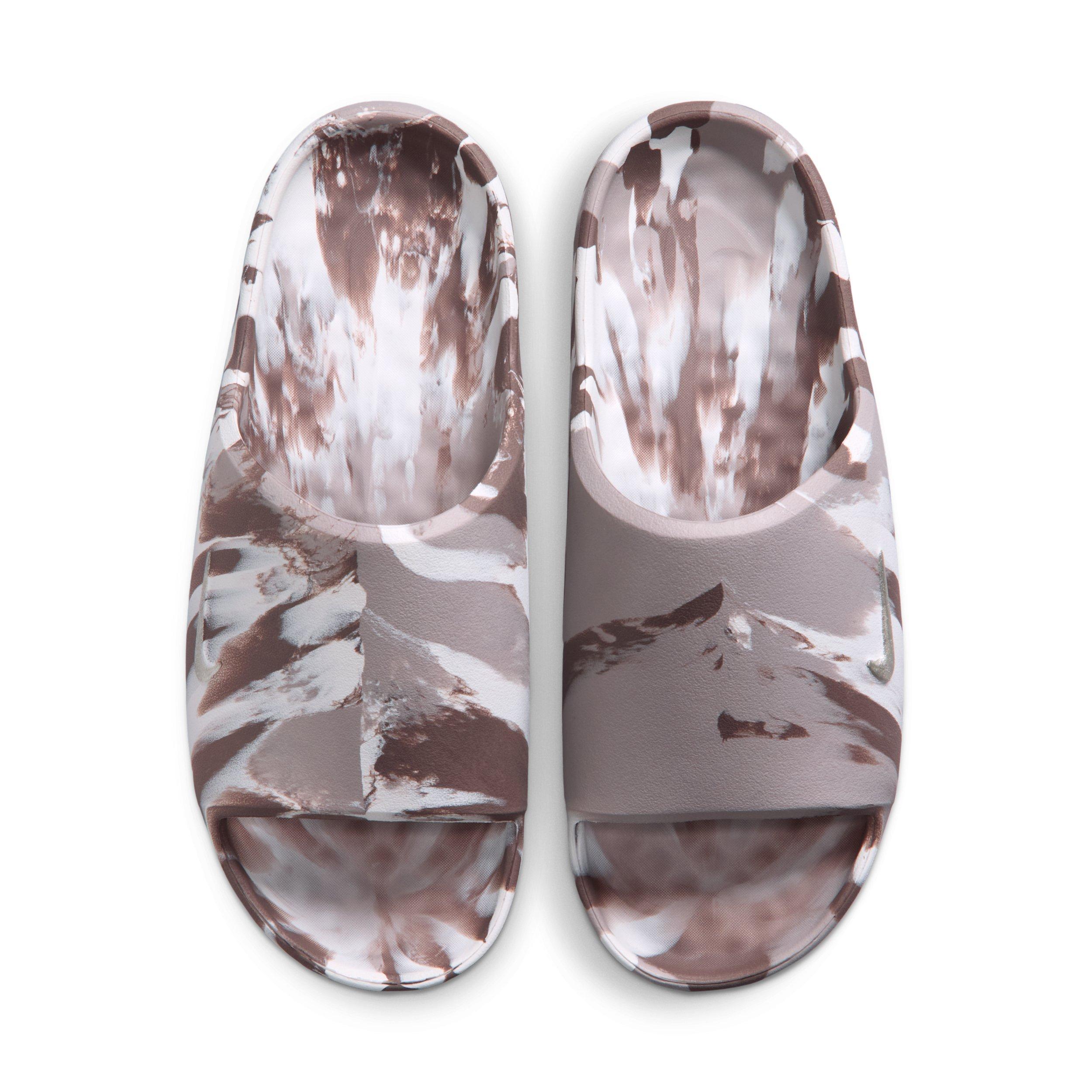 Nike Calm 2.0 Marbled "Sail/Mink Brown/Moon Particle" Women's Slide - SAIL/BROWN/MOON Thumbnail View 4