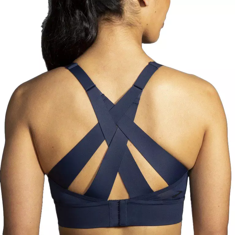 Brooks Women's Drive Interlace Run Bra - NAVY