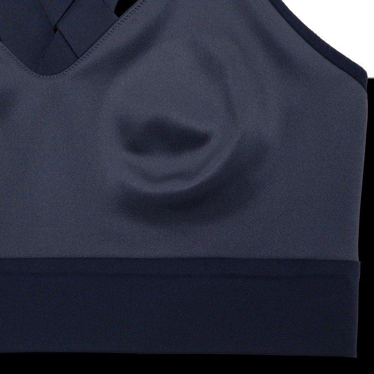 Brooks Women's Drive Interlace Run Bra - NAVY Thumbnail View 9