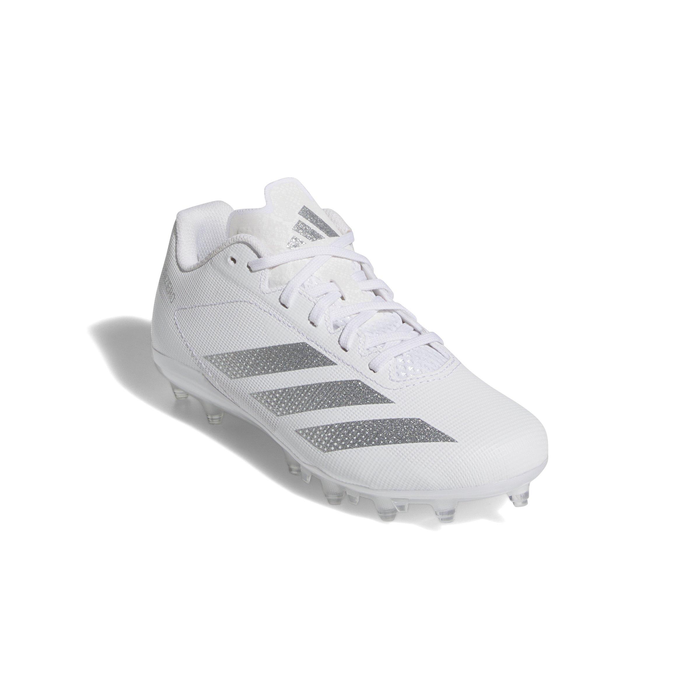 adidas Adizero Electric.2 II  Grade School Kids' "Cloud White/Silver Metallic​" Football Cleat