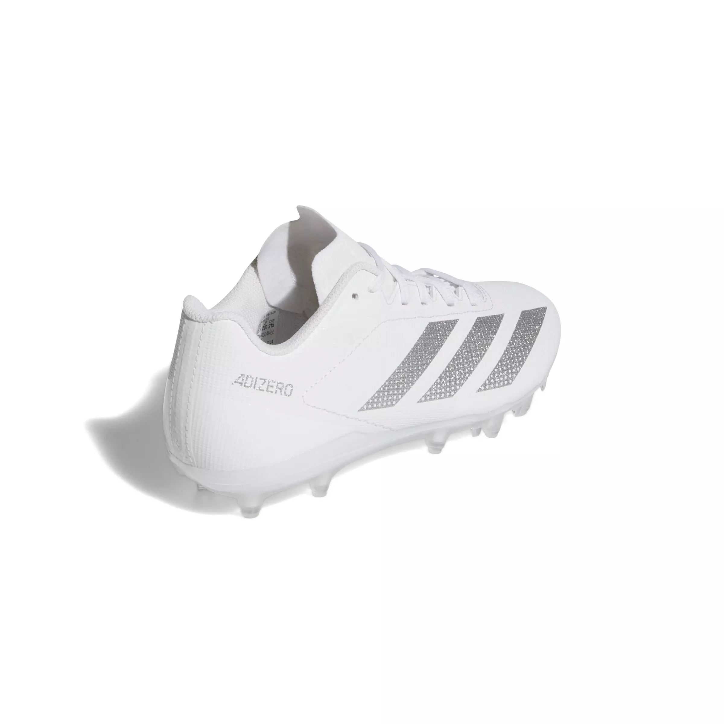 adidas Adizero Electric.2 II "Cloud White/Silver Metallic​" Grade School Kids' Football Cleat - WHITE/SILVER