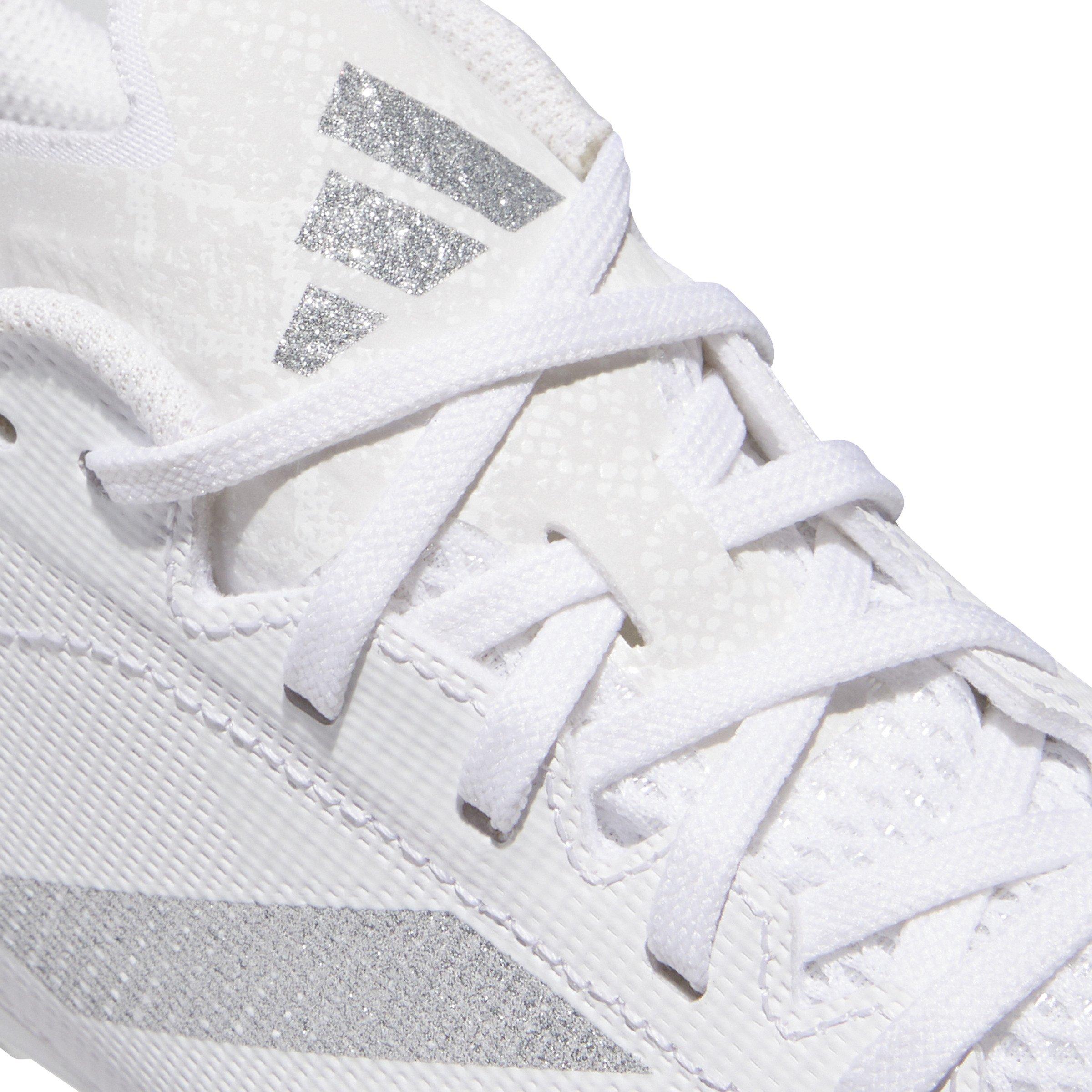 adidas Adizero Electric.2 II  Grade School Kids' "Cloud White/Silver Metallic​" Football Cleat