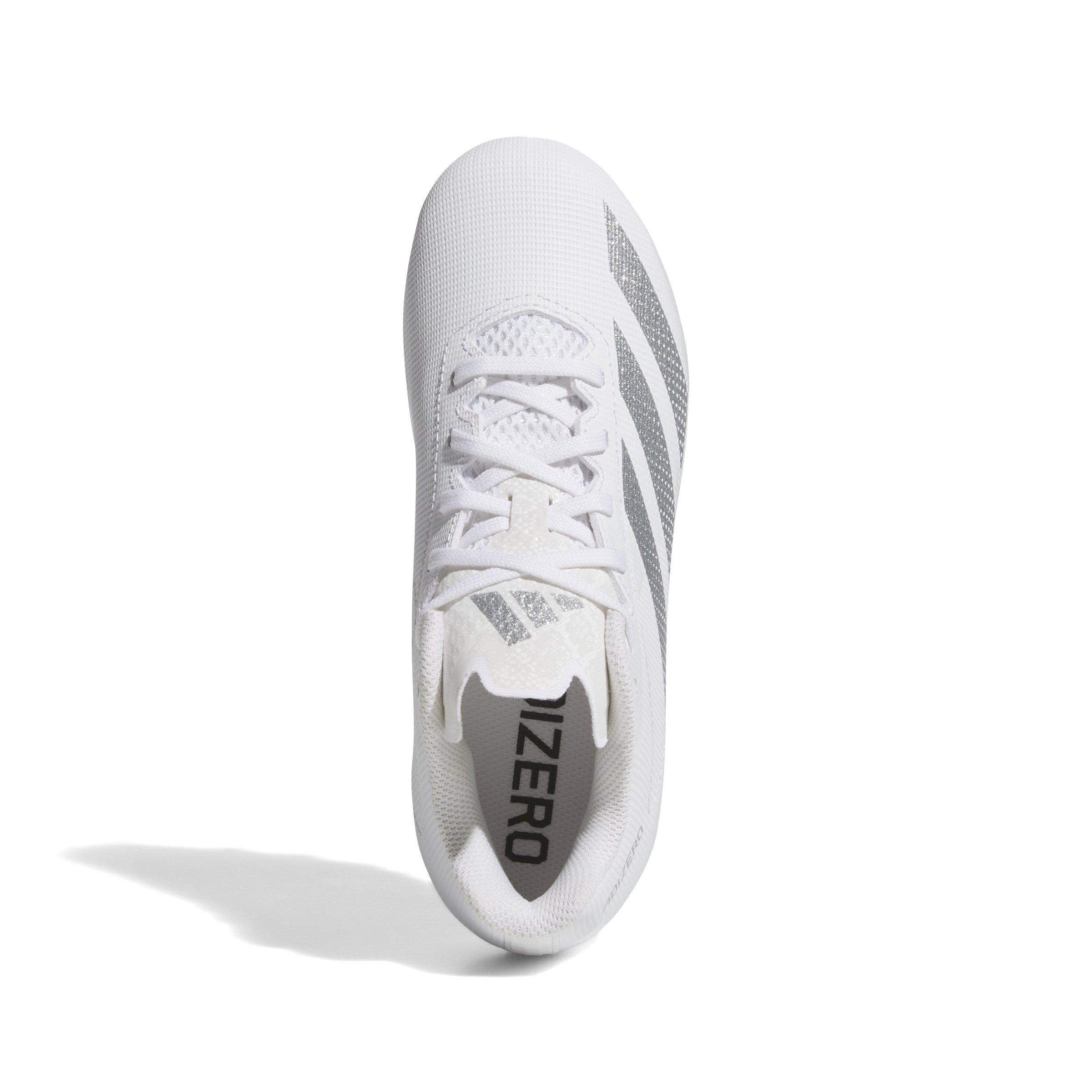 adidas Adizero Electric.2 II  Grade School Kids' "Cloud White/Silver Metallic​" Football Cleat