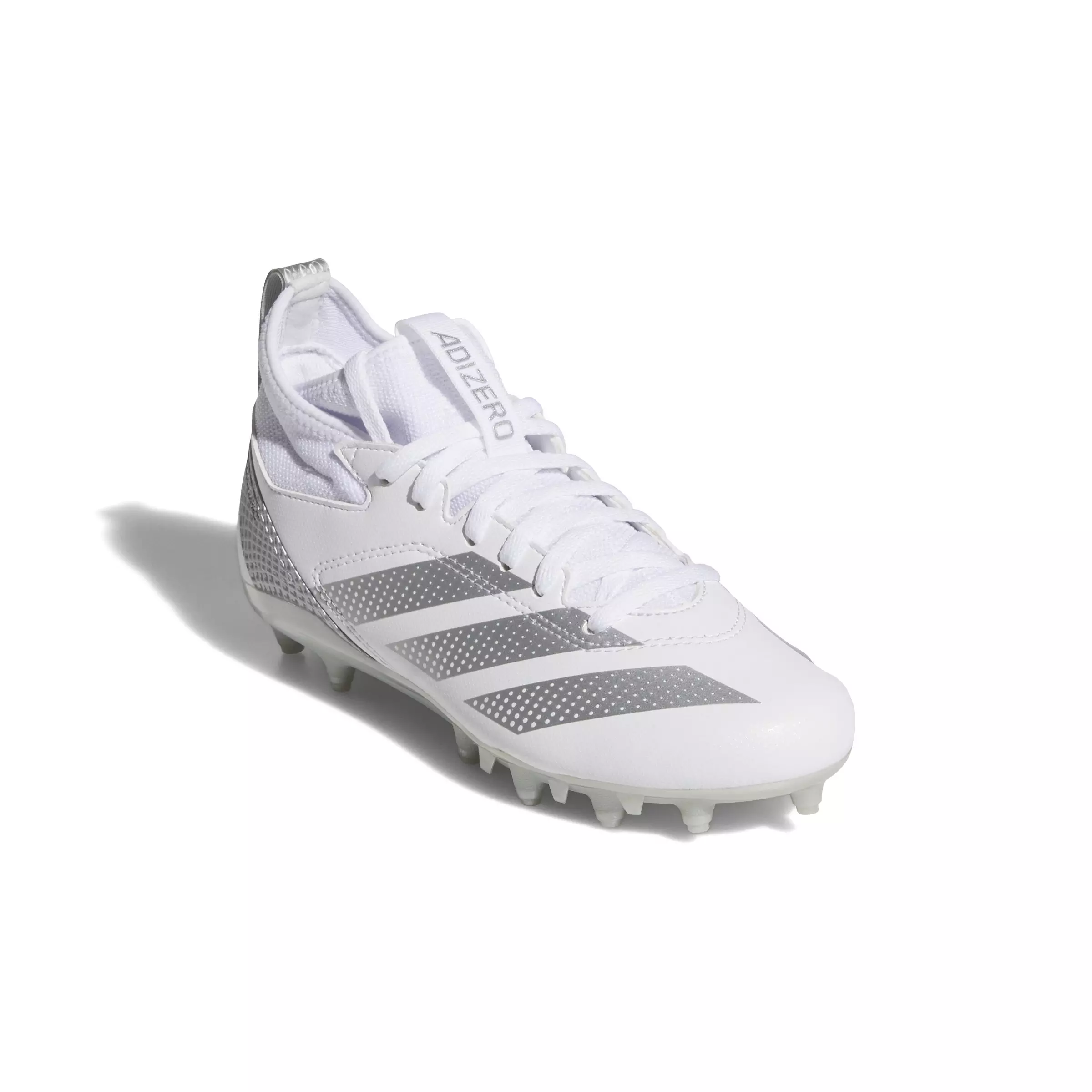 adidas Adizero Impact.2 "Cloud White/Silver Metallic" Grade School Kids' Football Cleat - WHITE/SILVER