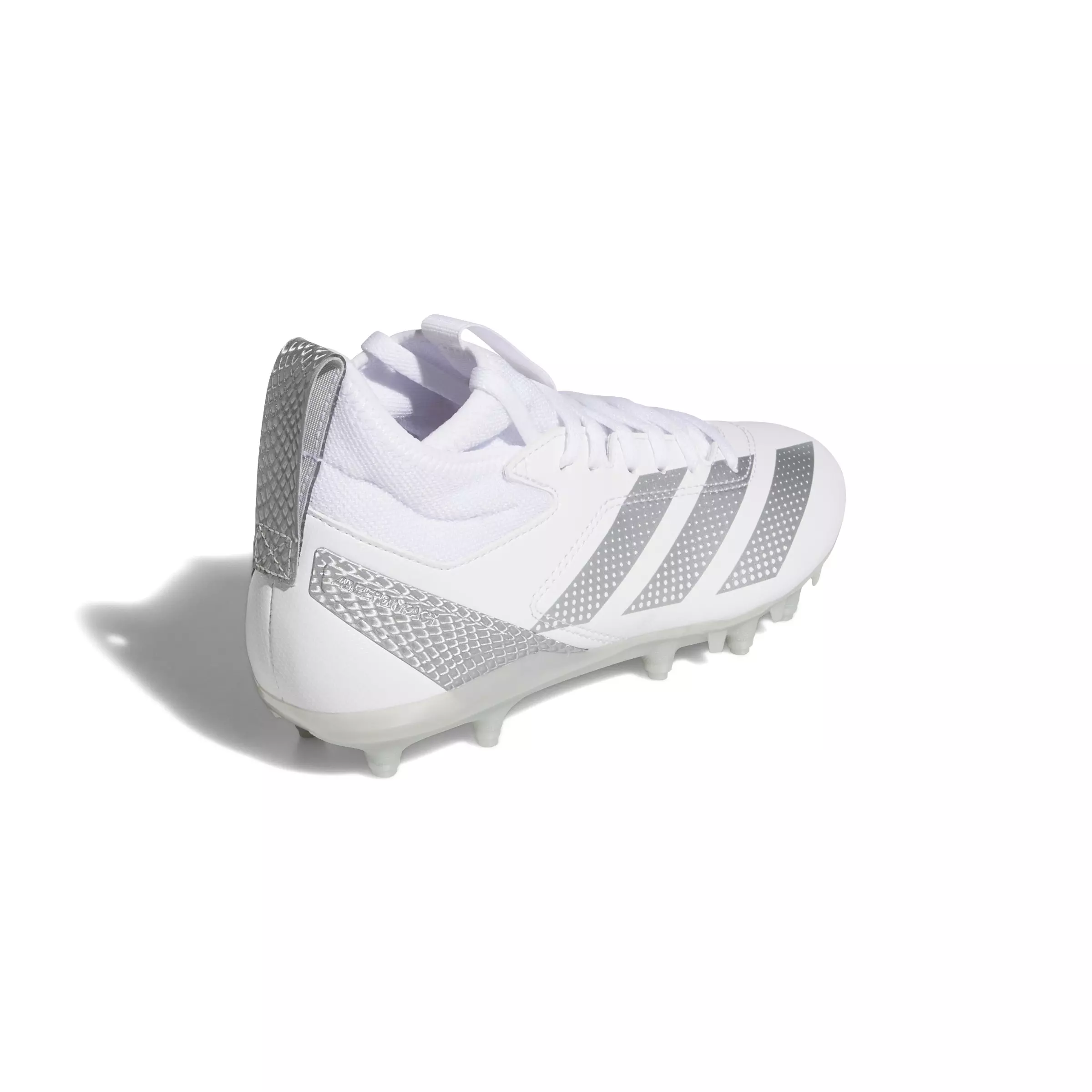 adidas Adizero Impact.2 "Cloud White/Silver Metallic" Grade School Kids' Football Cleat - WHITE/SILVER